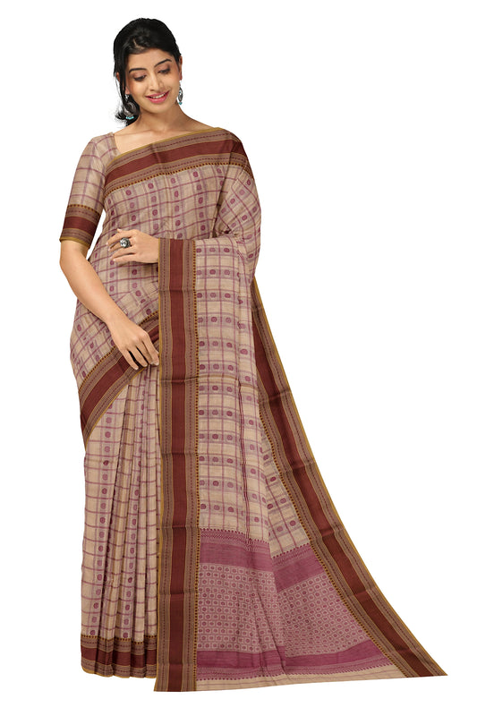 SENSAN Women’s Kanchi Cotton Saree with Blouse Piece [SKU:792]