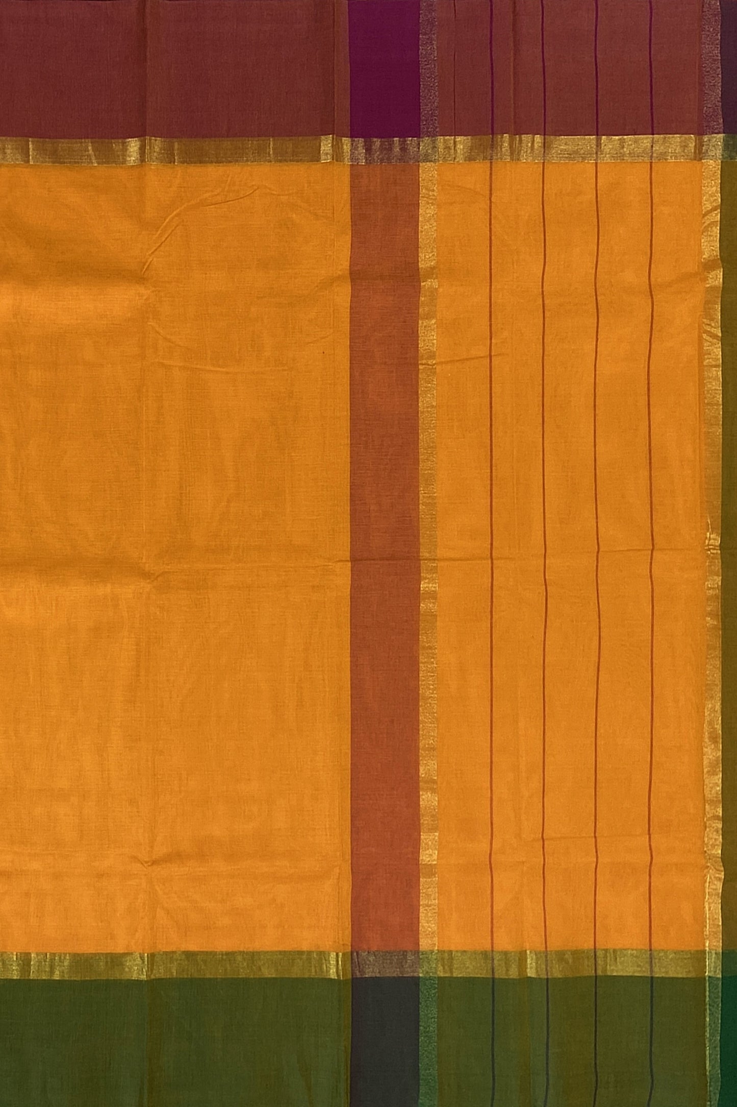 SENSAN Women’s Handloom Kanchi Cotton Saree with Blouse Piece [SKU:430]