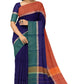 SENSAN Women’s Handloom Kanchi Cotton Saree with Blouse Piece [SKU:430]