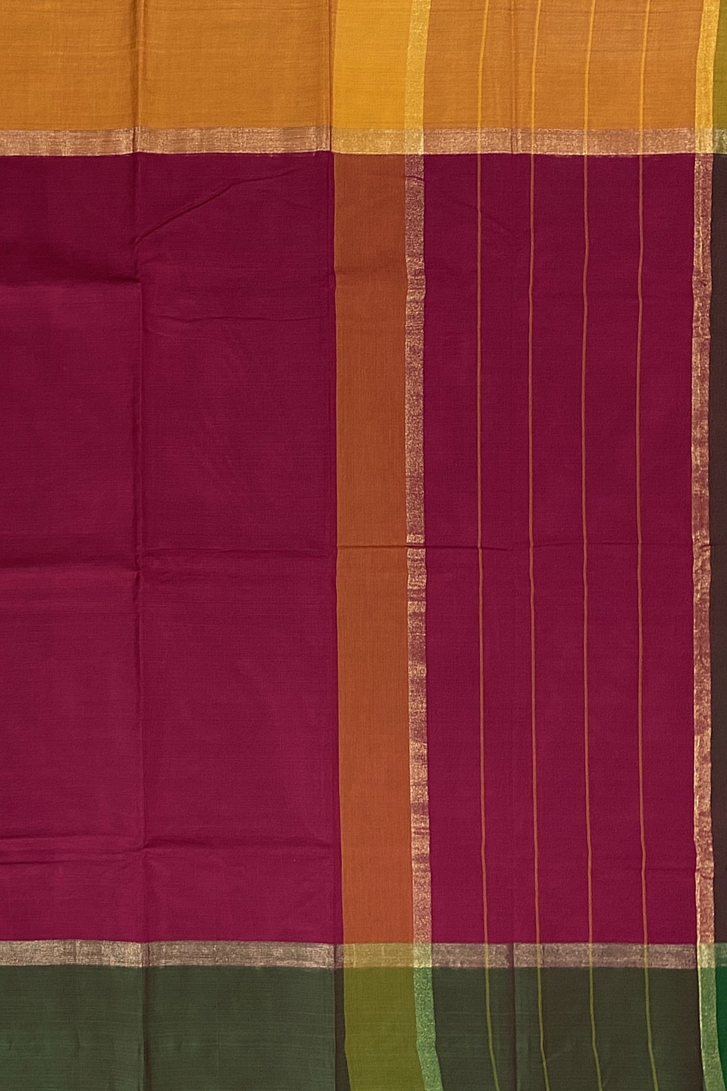 SENSAN Women’s Handloom Kanchi Cotton Saree with Blouse Piece [SKU:430]