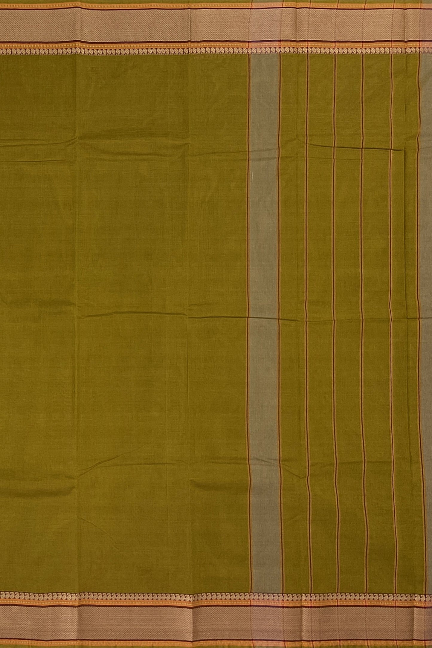 SENSAN Women’s Handloom Kanchi Cotton Saree with Blouse Piece [SKU:520]