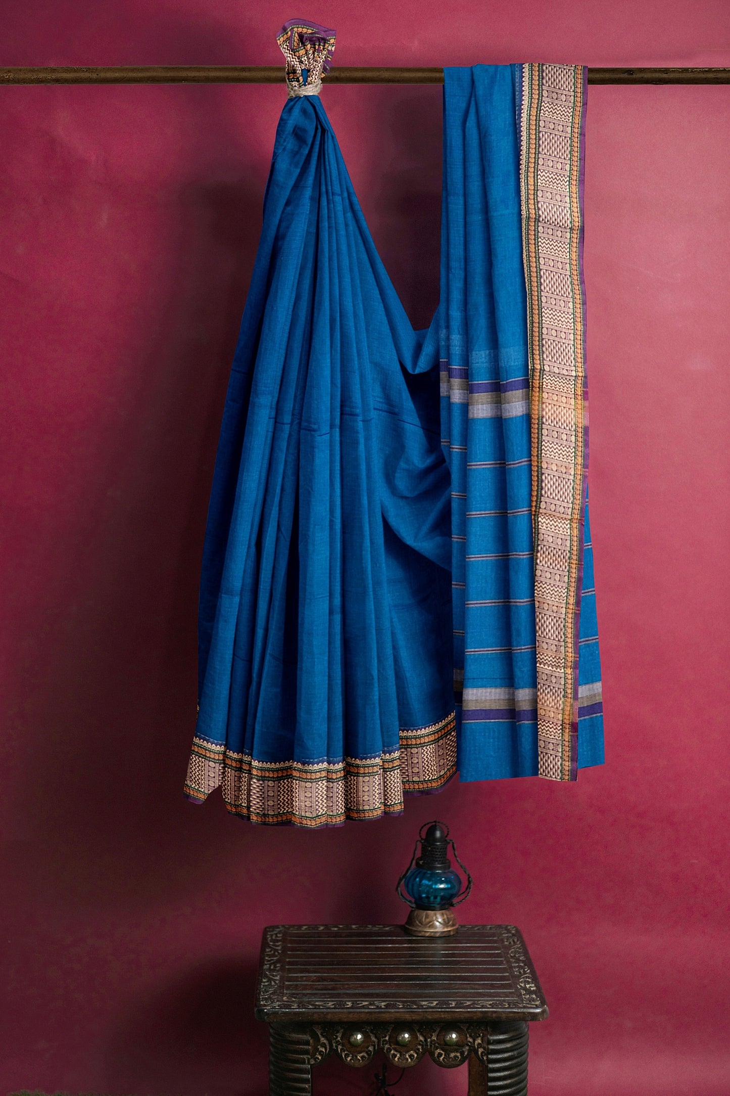 SENSAN Women’s  Kanchi Cotton Saree with Blouse Piece [SKU:741]
