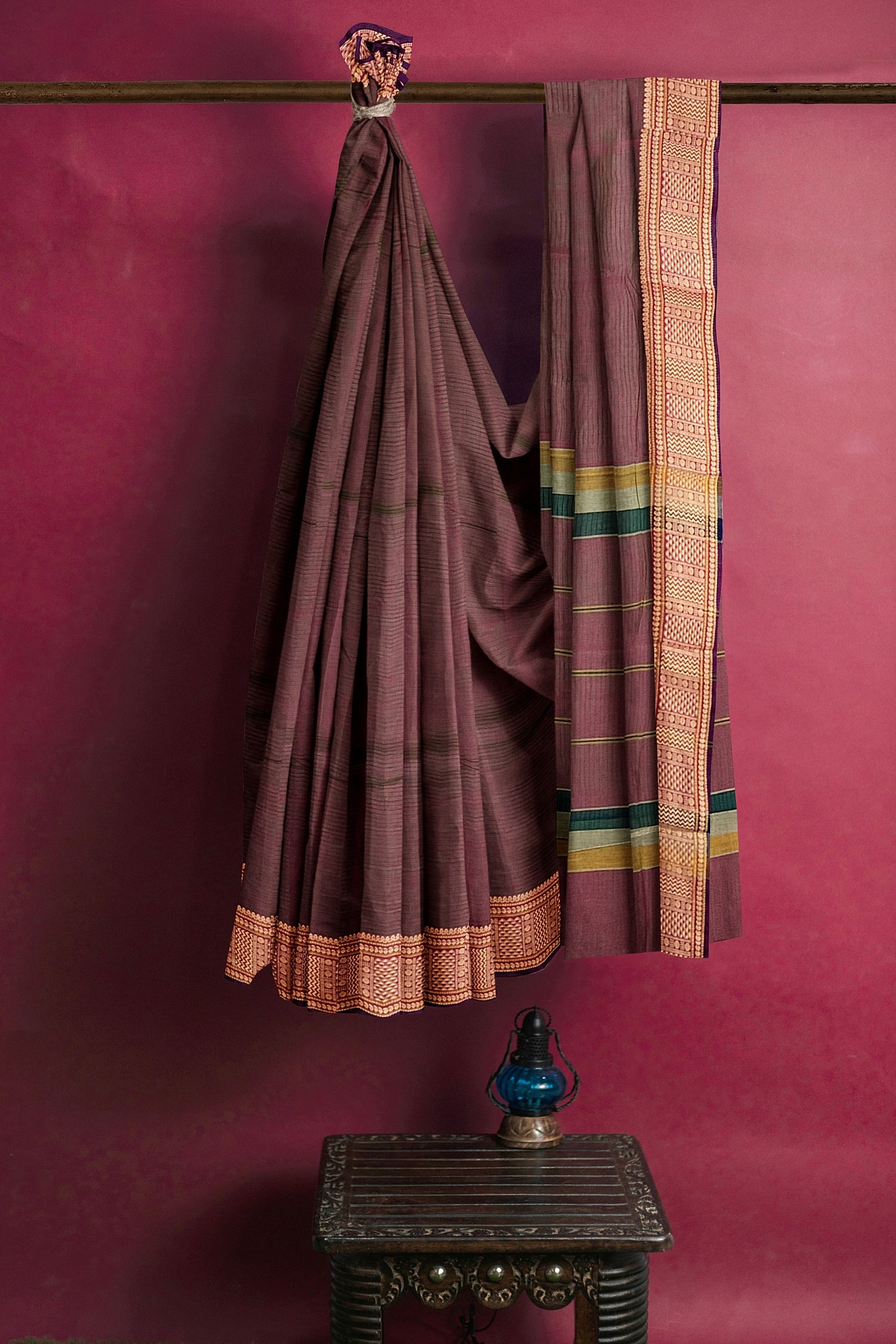 SENSAN Women’s  Kanchi Cotton Saree with Blouse Piece [SKU:741]