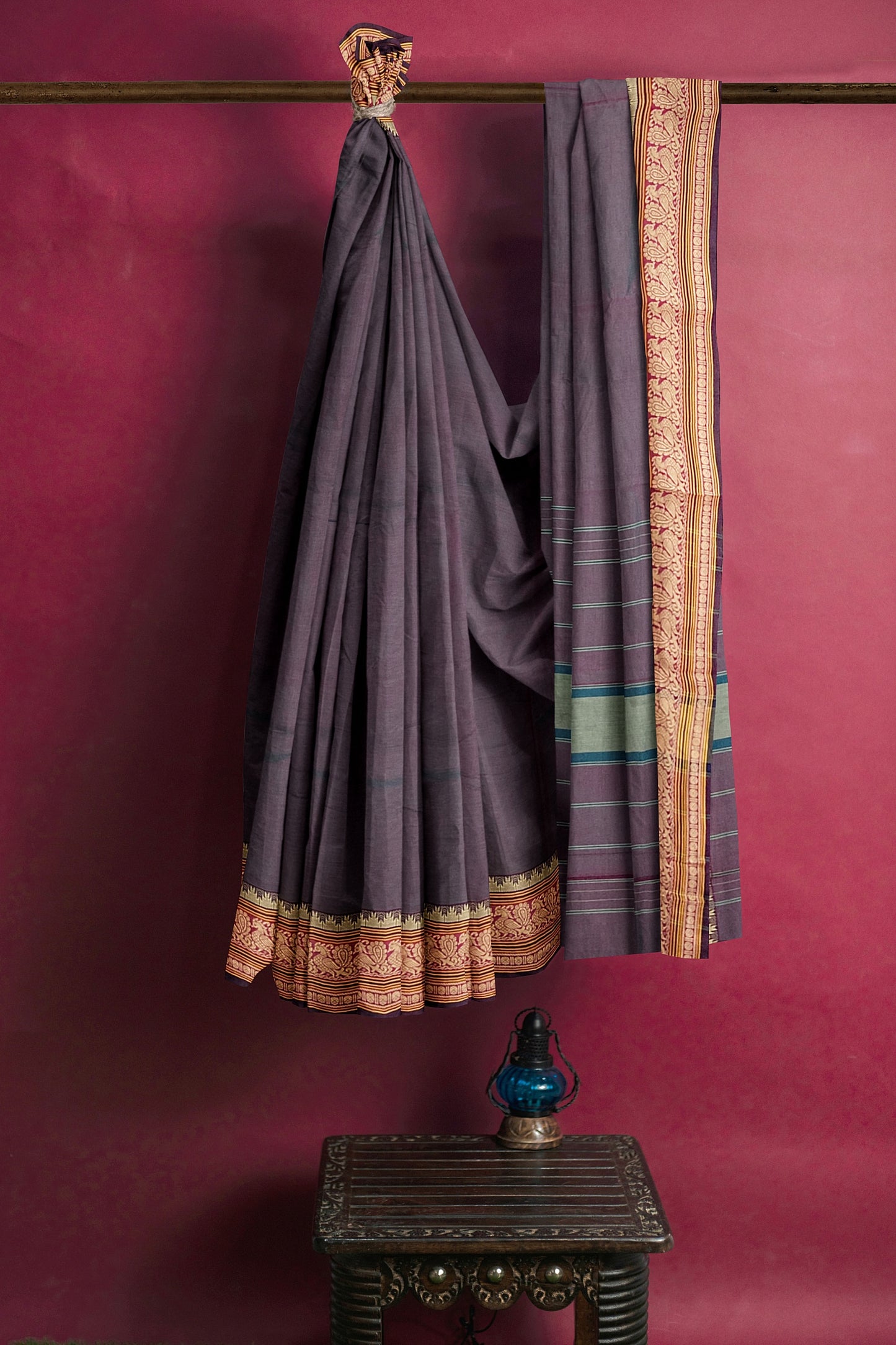 SENSAN Women’s  Kanchi Cotton Saree with Blouse Piece [SKU:779]