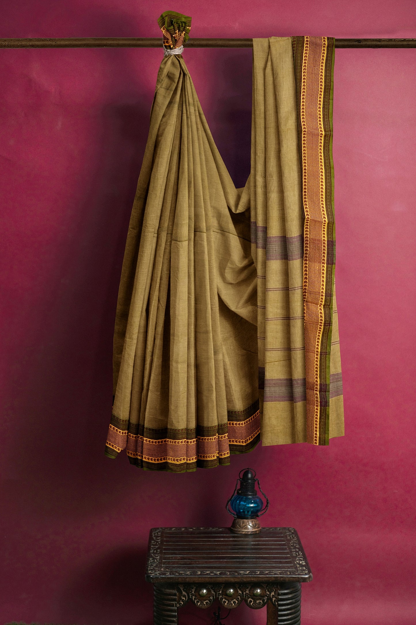 SENSAN Women’s  Kanchi Cotton Saree with Blouse Piece [SKU:780]
