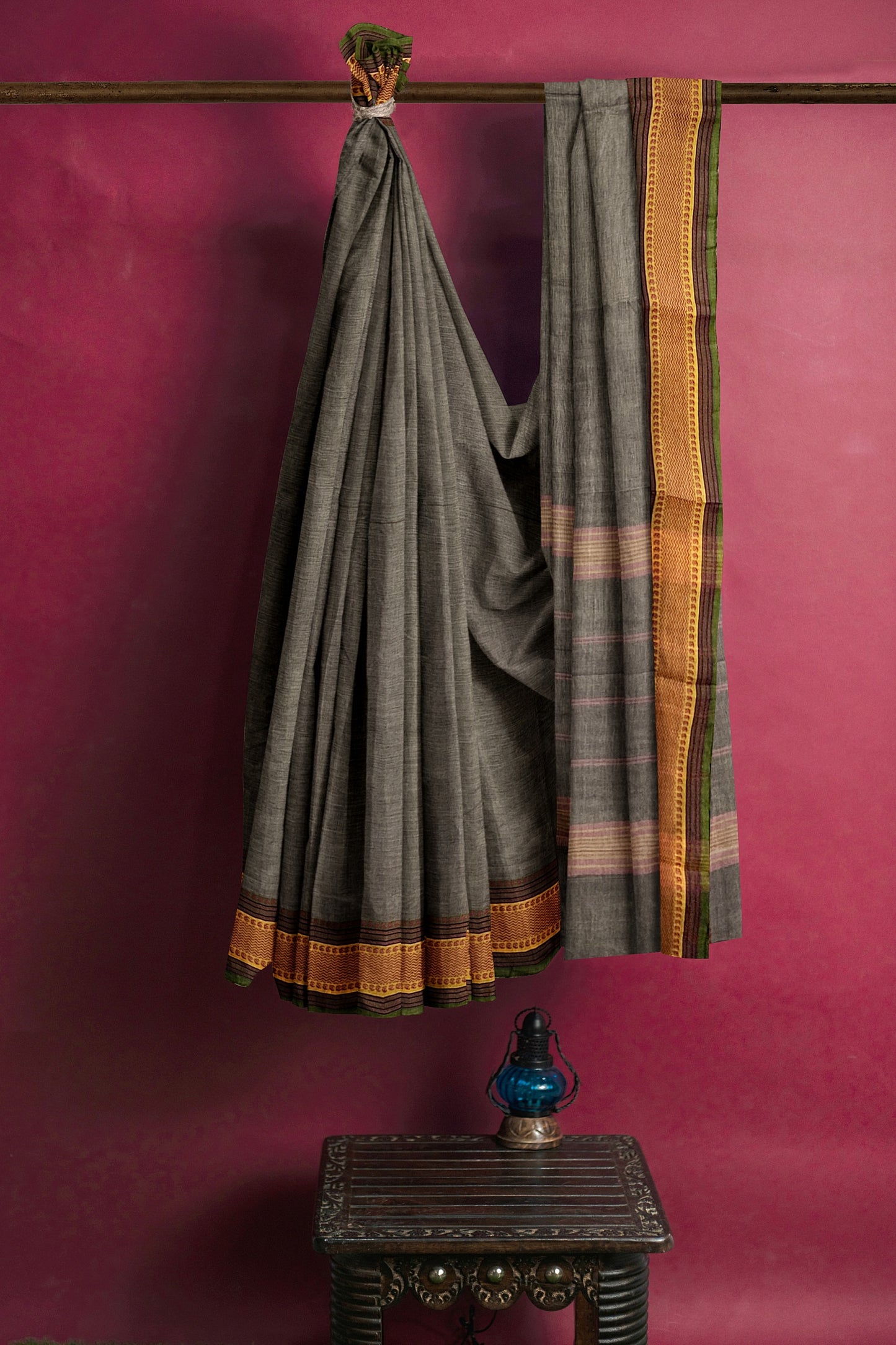 SENSAN Women’s  Kanchi Cotton Saree with Blouse Piece [SKU:780]