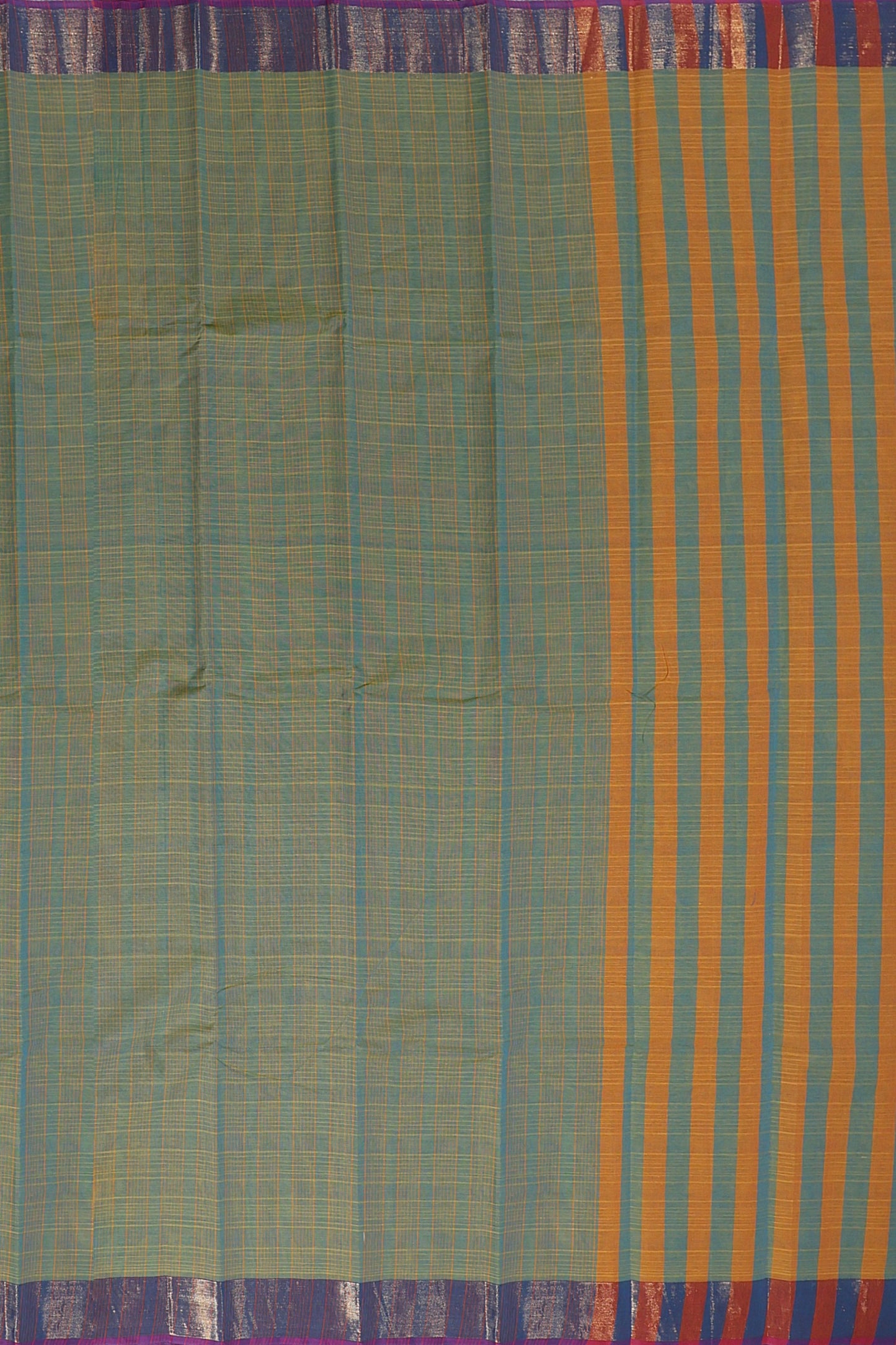 SENSAN Women’s Kanchi Cotton Saree with  Blouse Piece [SKU:105]
