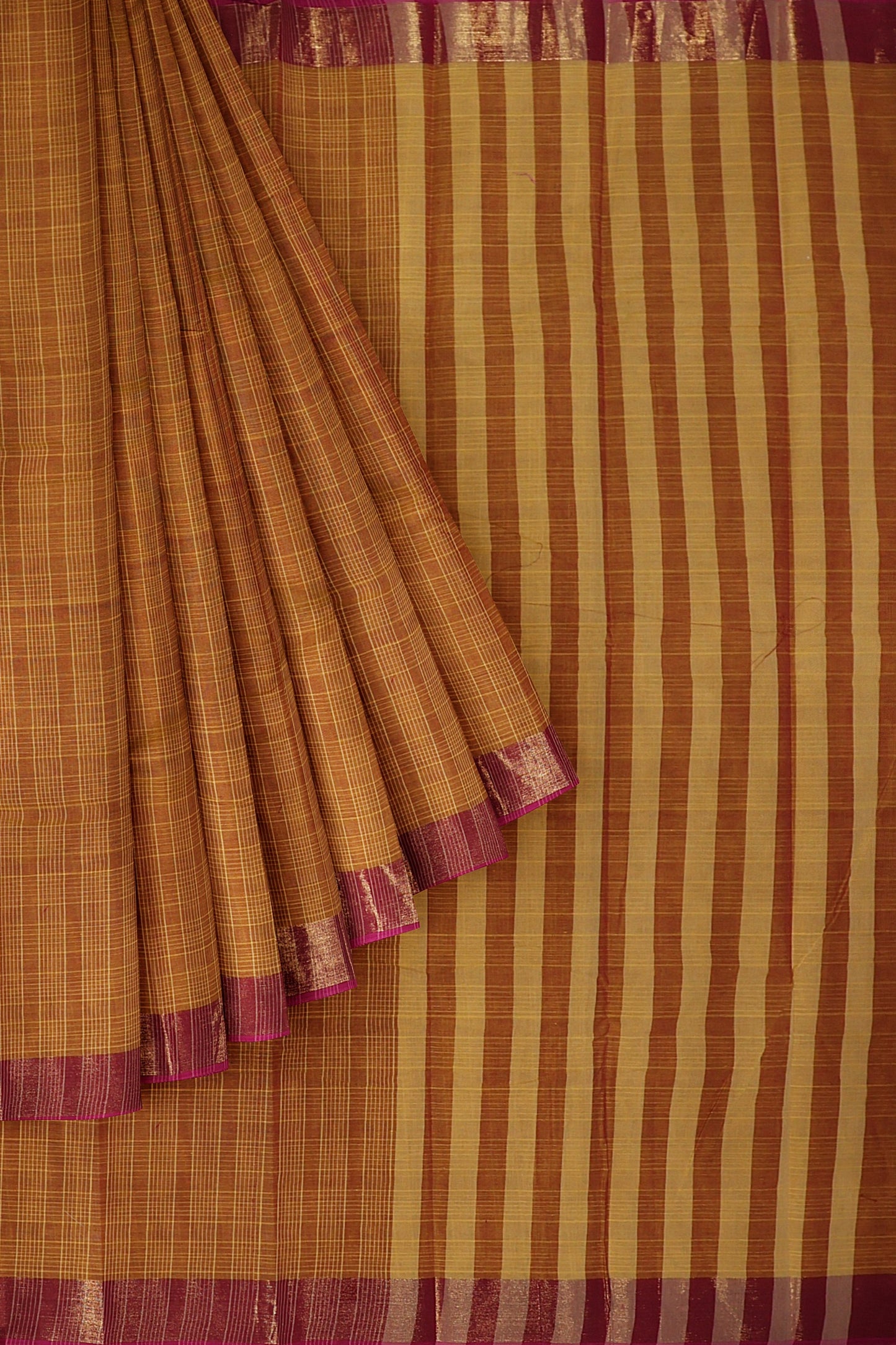 SENSAN Women’s Kanchi Cotton Saree with  Blouse Piece [SKU:105]