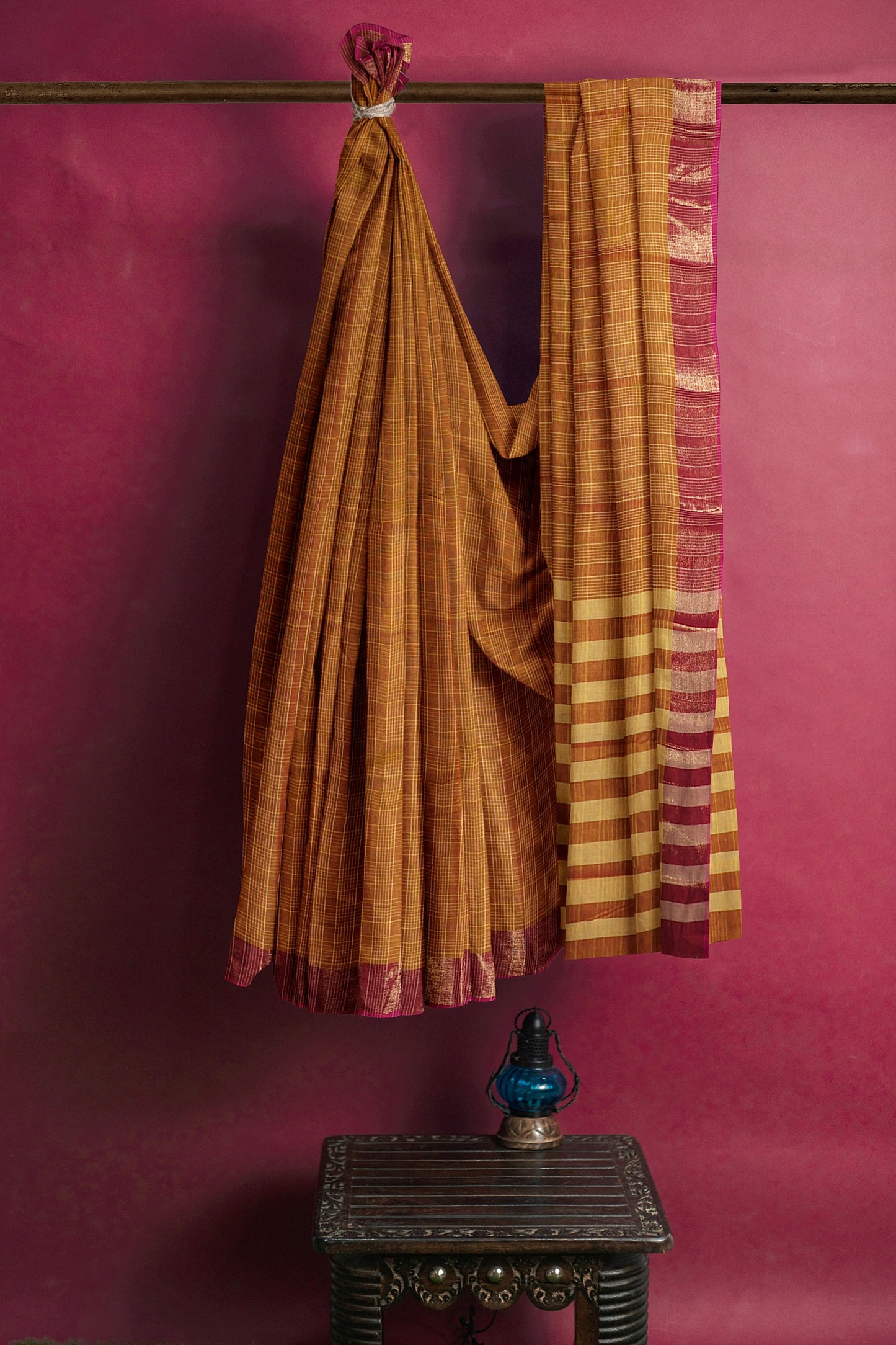 SENSAN Women’s Kanchi Cotton Saree with  Blouse Piece [SKU:105]