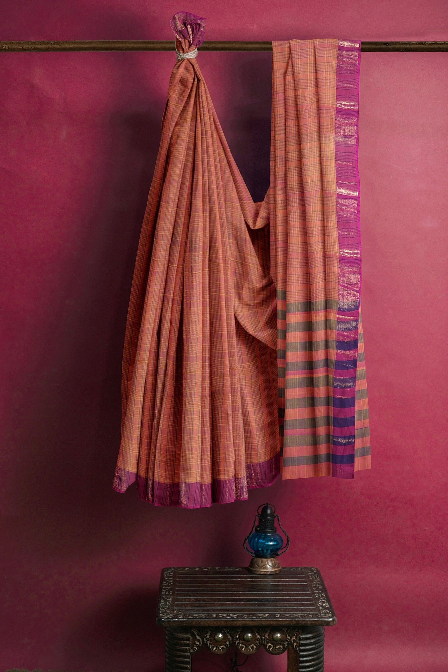 SENSAN Women’s Kanchi Cotton Saree with  Blouse Piece [SKU:105]
