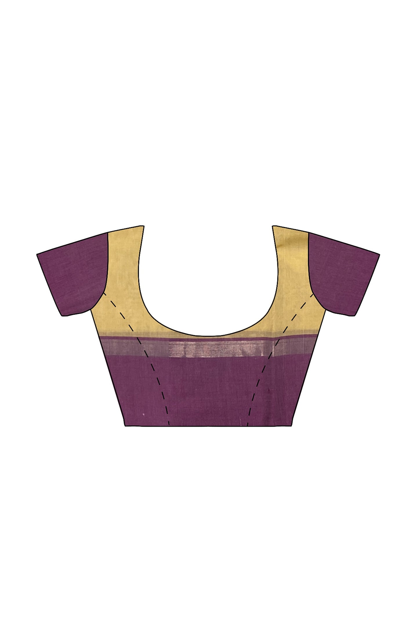 SENSAN Women’s Handloom Kanchi Cotton Saree with Blouse Piece [SKU:430]