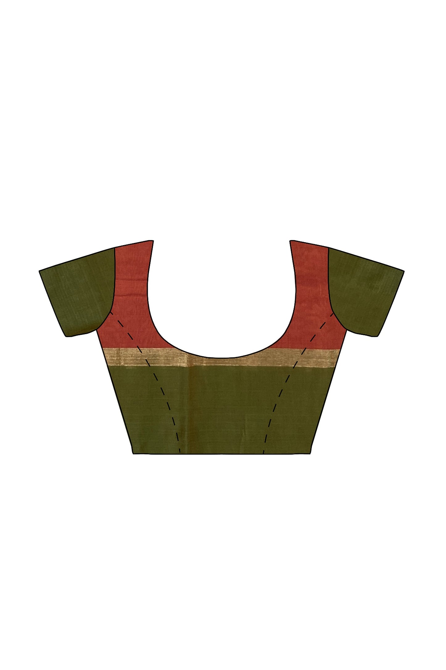 SENSAN Women’s Handloom Kanchi Cotton Saree with Blouse Piece [SKU:430]