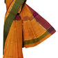 SENSAN Women’s Handloom Kanchi Cotton Saree with Blouse Piece [SKU:430]