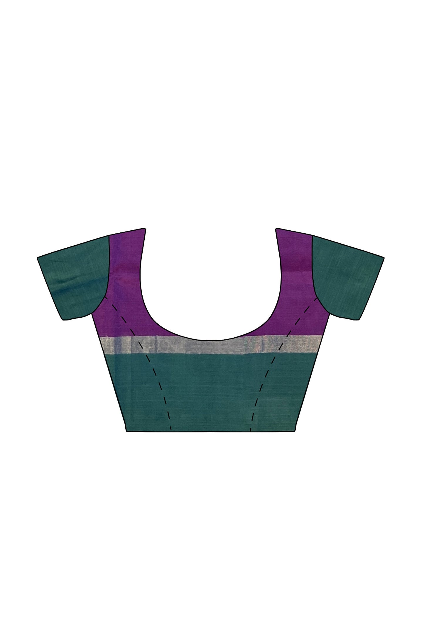 SENSAN Women’s Handloom Kanchi Cotton Saree with Blouse Piece [SKU:430]