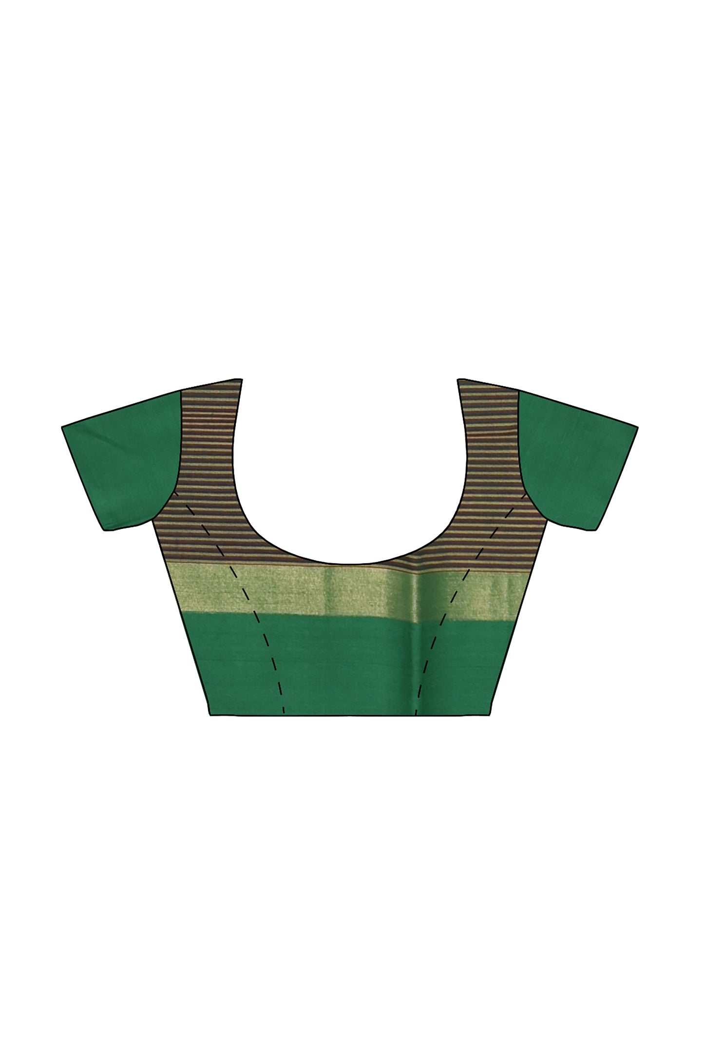 SENSAN Women’s  Kanchi Cotton Saree with Blouse Piece [SKU:440]