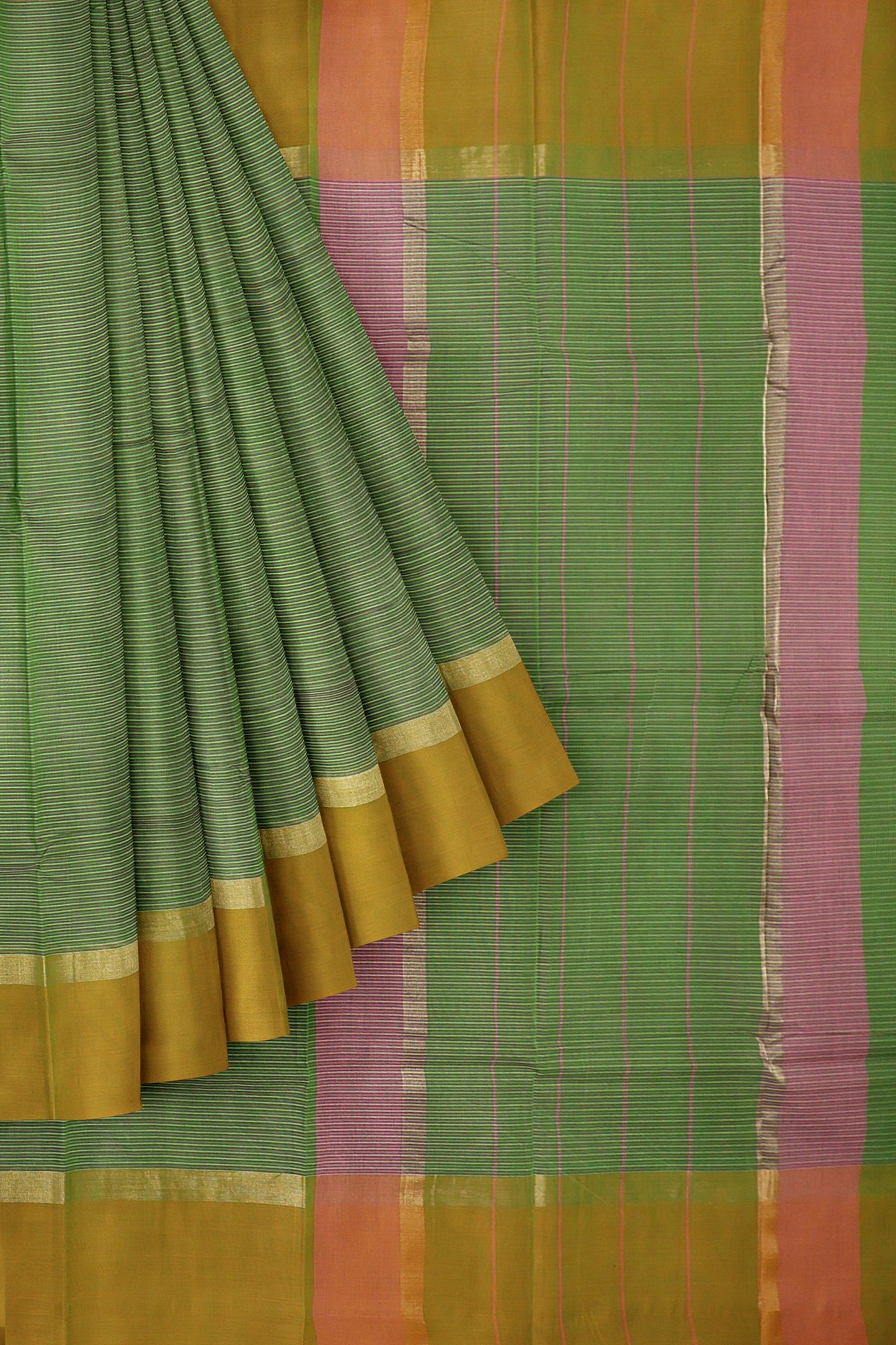 SENSAN Women’s  Kanchi Cotton Saree with Blouse Piece [SKU:440]