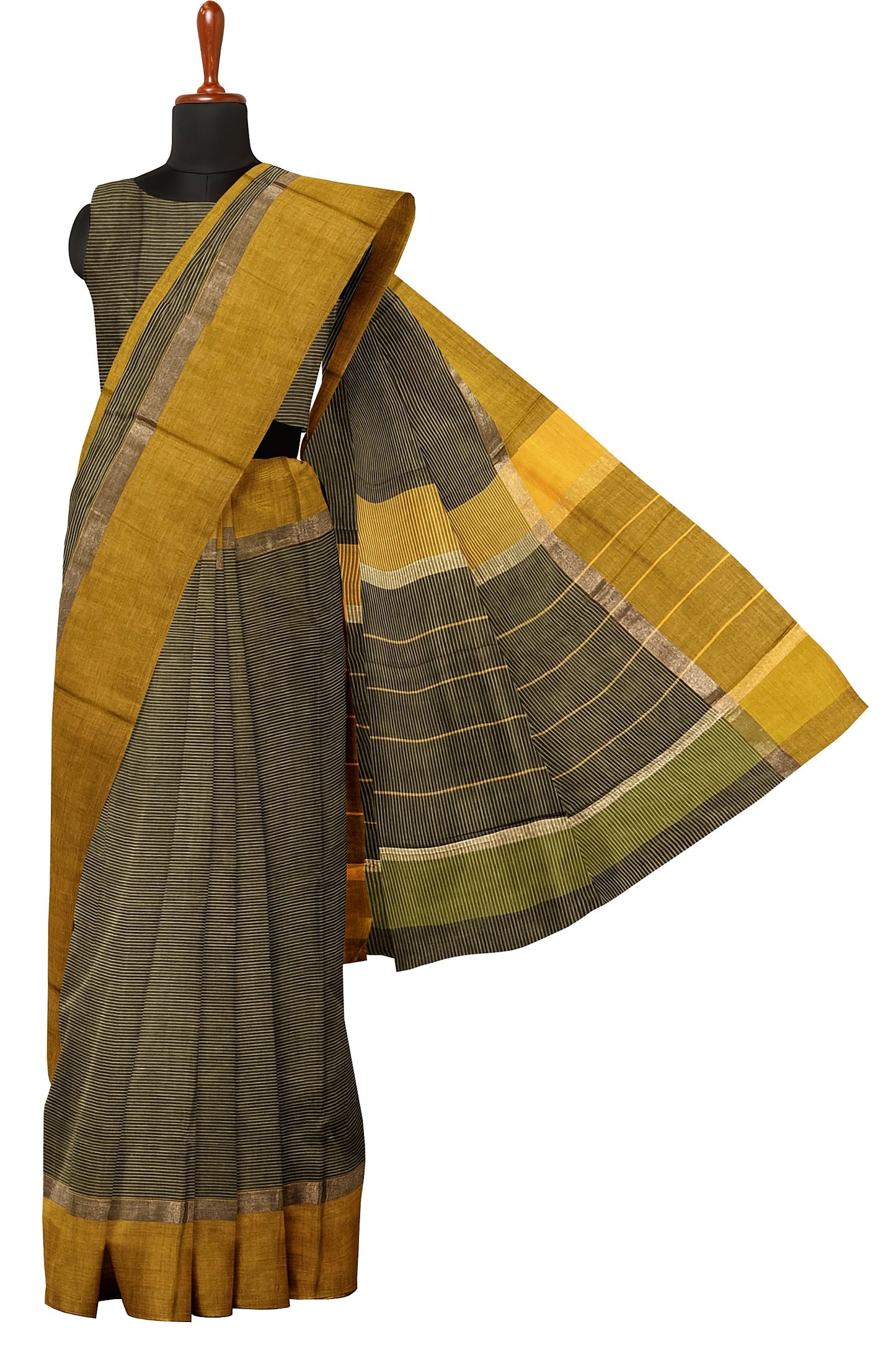 SENSAN Women’s  Kanchi Cotton Saree with Blouse Piece [SKU:440]
