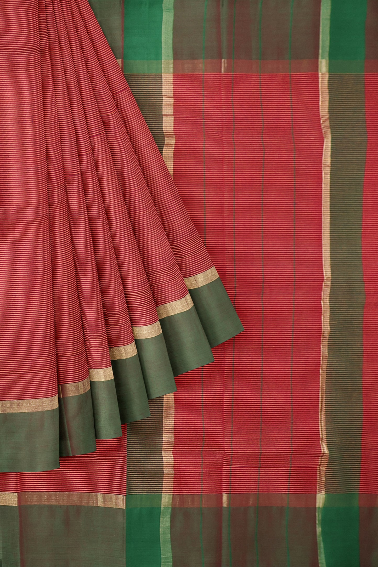 SENSAN Women’s  Kanchi Cotton Saree with Blouse Piece [SKU:440]