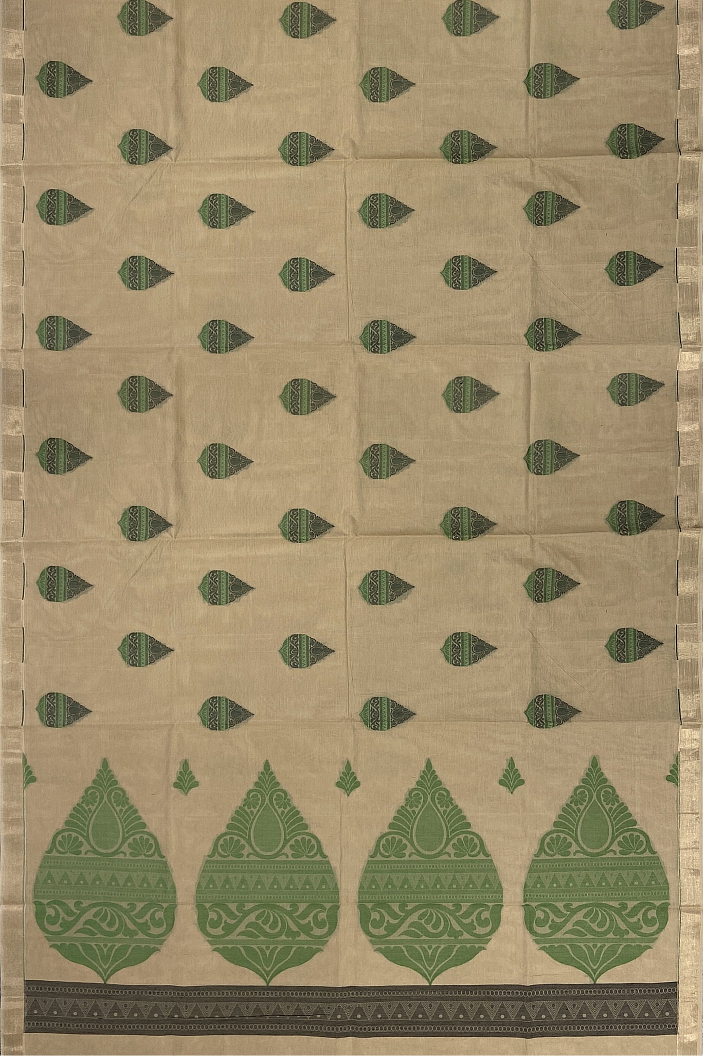 SENSAN Women’s Fancy Coimbatore Cotton Saree with Blouse Piece [SKU:5003]