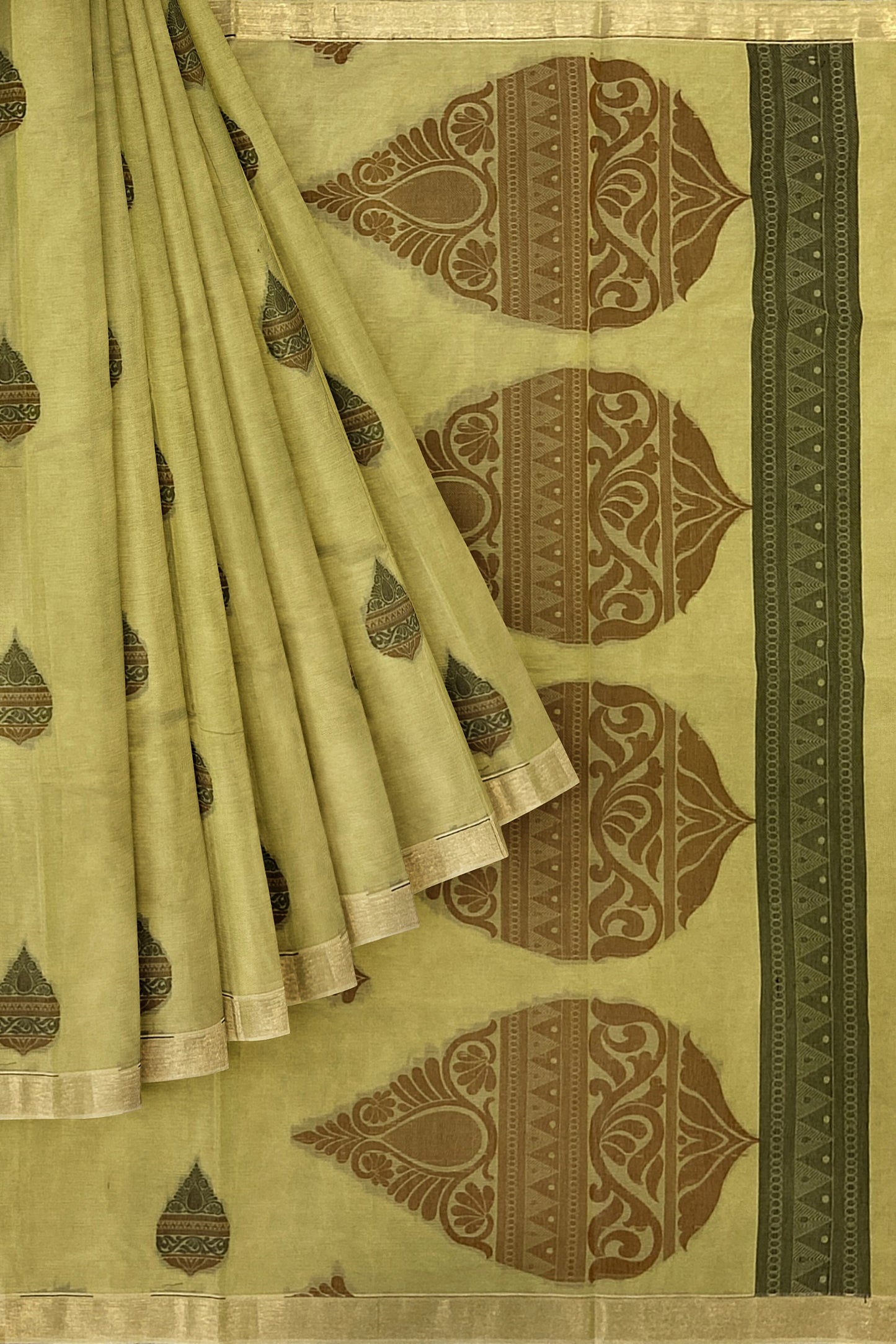 SENSAN Women’s Fancy Coimbatore Cotton Saree with Blouse Piece [SKU:5003]