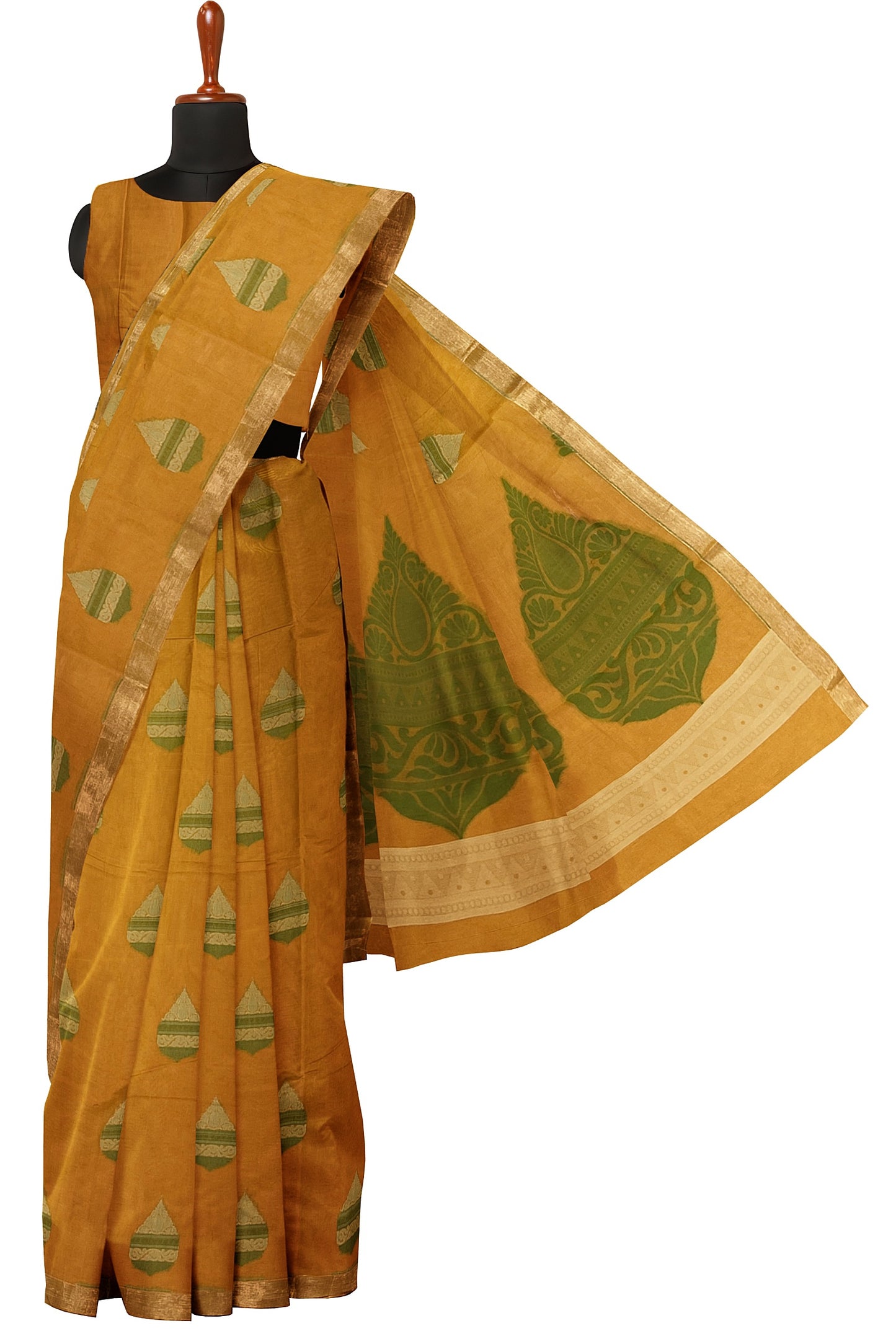SENSAN Women’s Fancy Coimbatore Cotton Saree with Blouse Piece [SKU:5003]