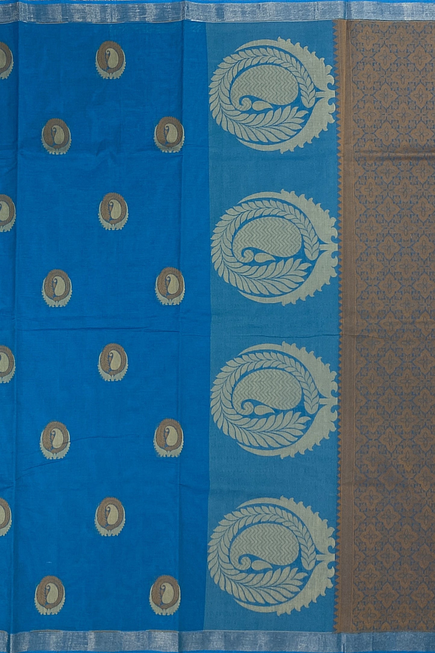 SENSAN Women’s Fancy Coimbatore Cotton Saree with Blouse Piece [SKU:5004]