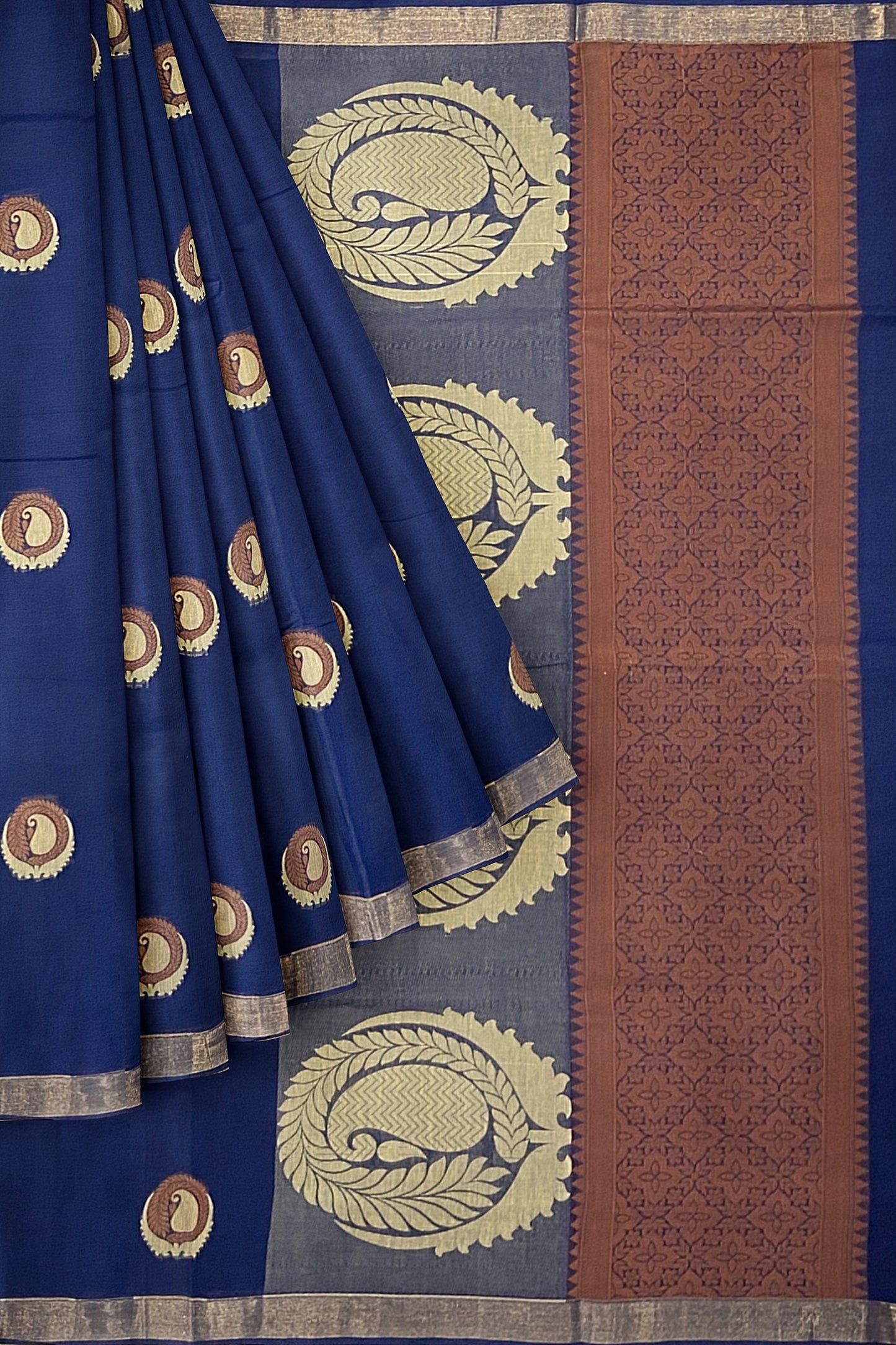 SENSAN Women’s Fancy Coimbatore Cotton Saree with Blouse Piece [SKU:5004]