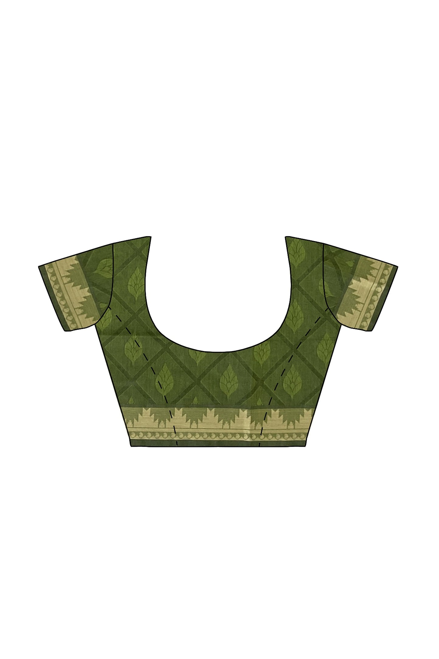 SENSAN Women’s Fancy Coimbatore Cotton Saree with Blouse Piece [SKU:5014]