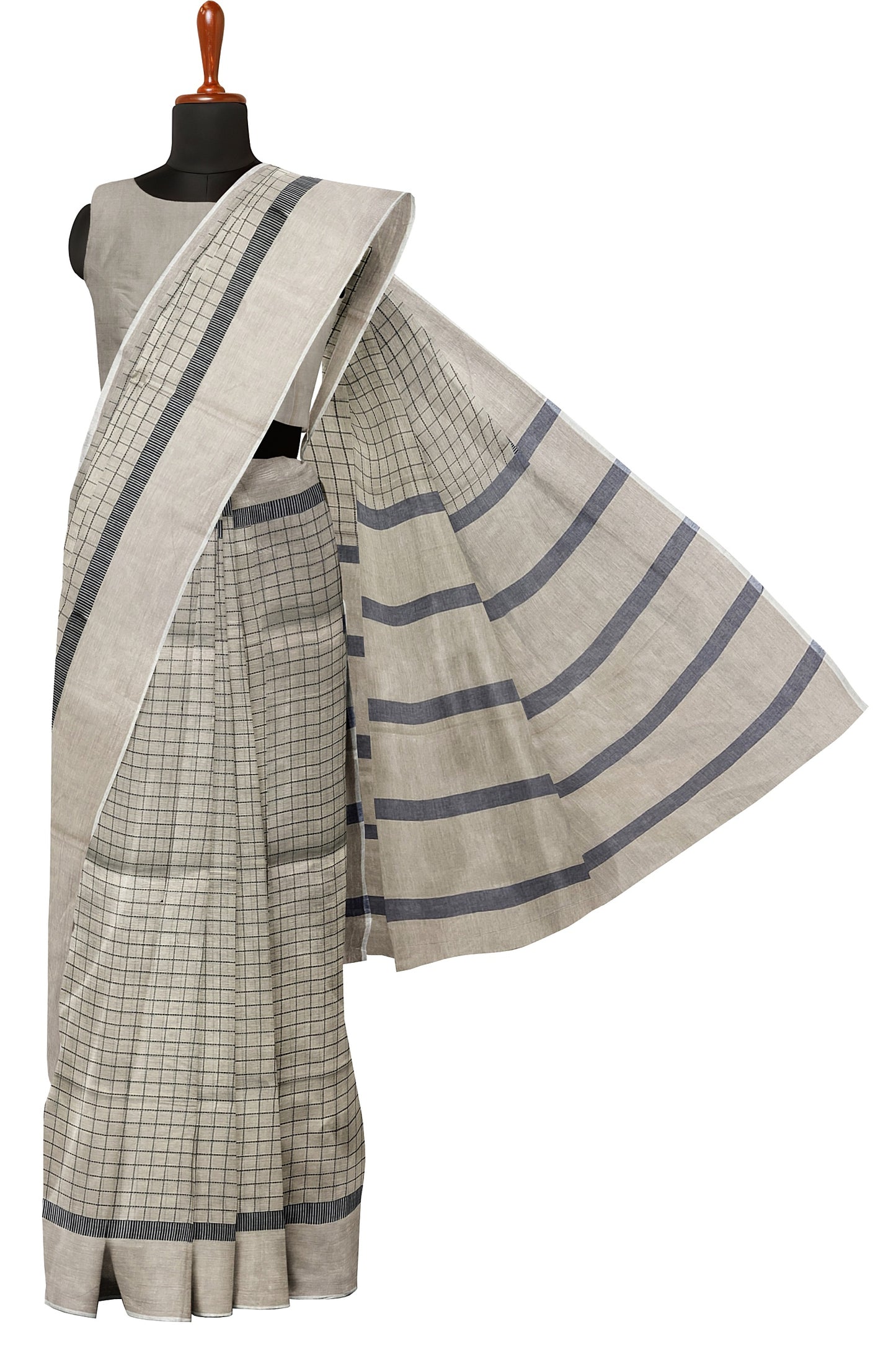 SENSAN Women’s Fancy Coimbatore Cotton Saree with Blouse Piece [SKU:5016]