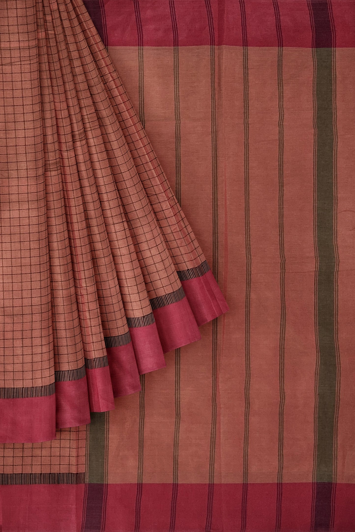 SENSAN Women’s Fancy Coimbatore Cotton Saree with Blouse Piece [SKU:5016]