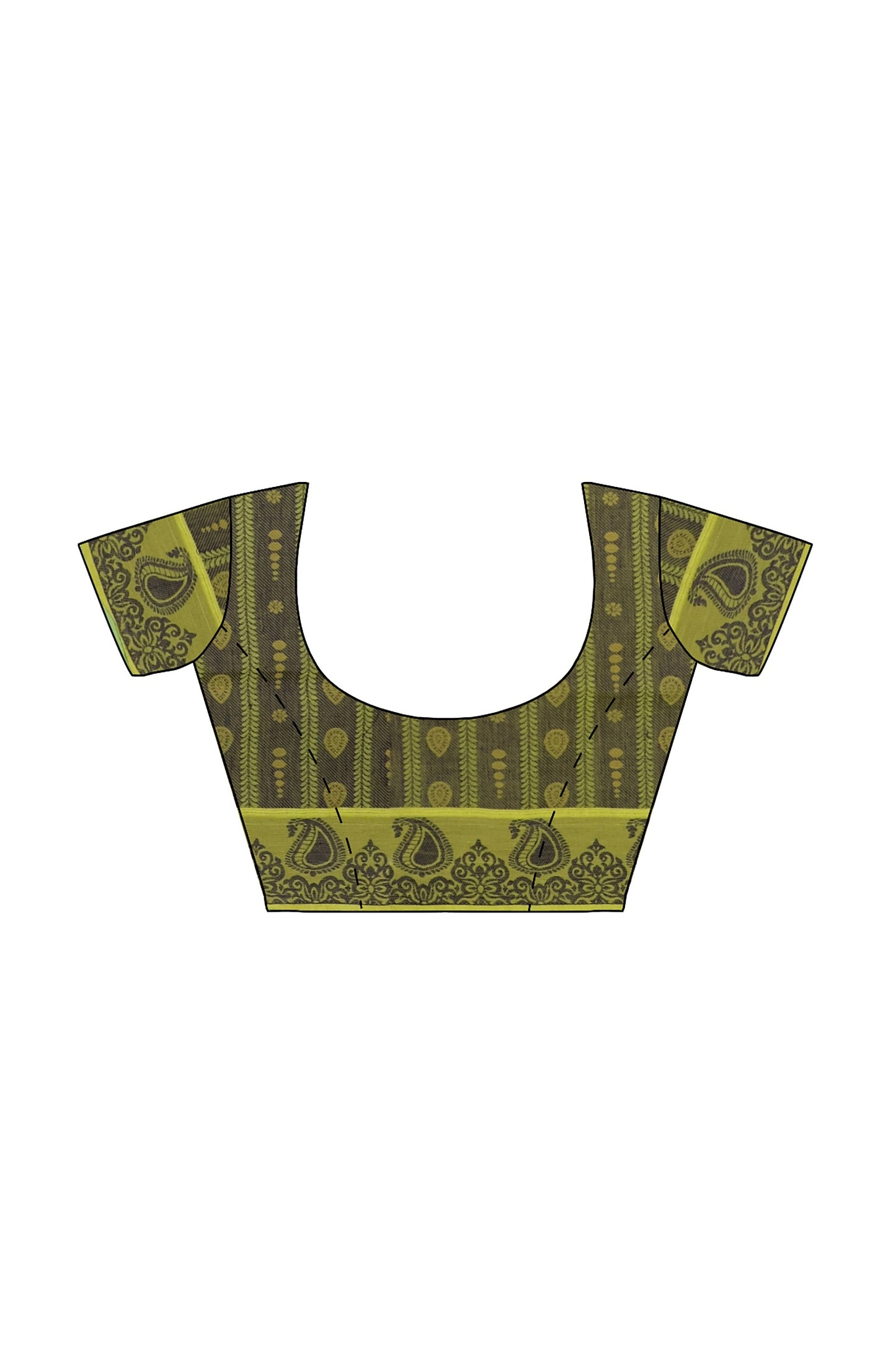 SENSAN Women’s Fancy Coimbatore Cotton Saree with Blouse Piece [SKU:5018]