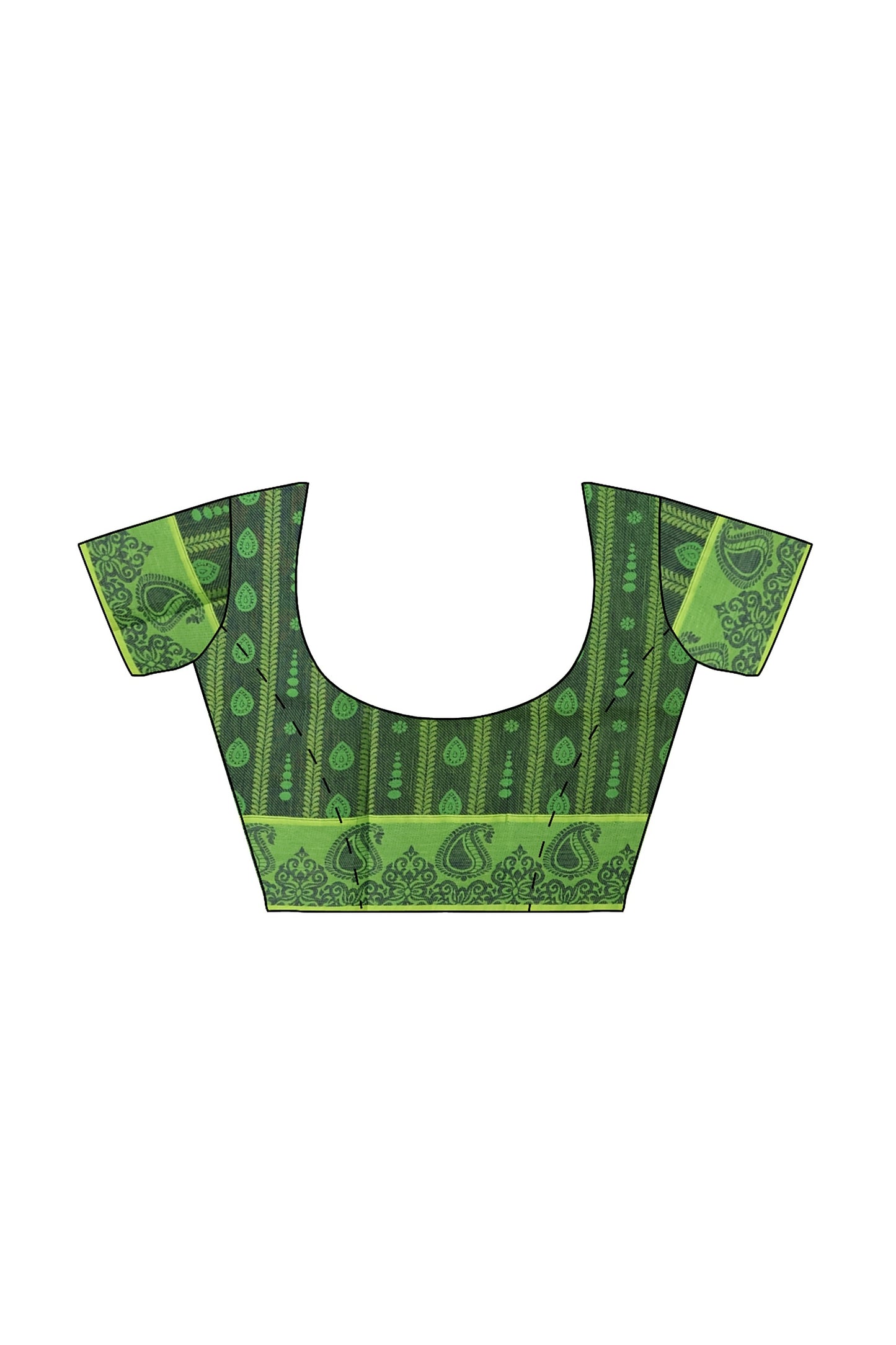 SENSAN Women’s Fancy Coimbatore Cotton Saree with Blouse Piece [SKU:5018]