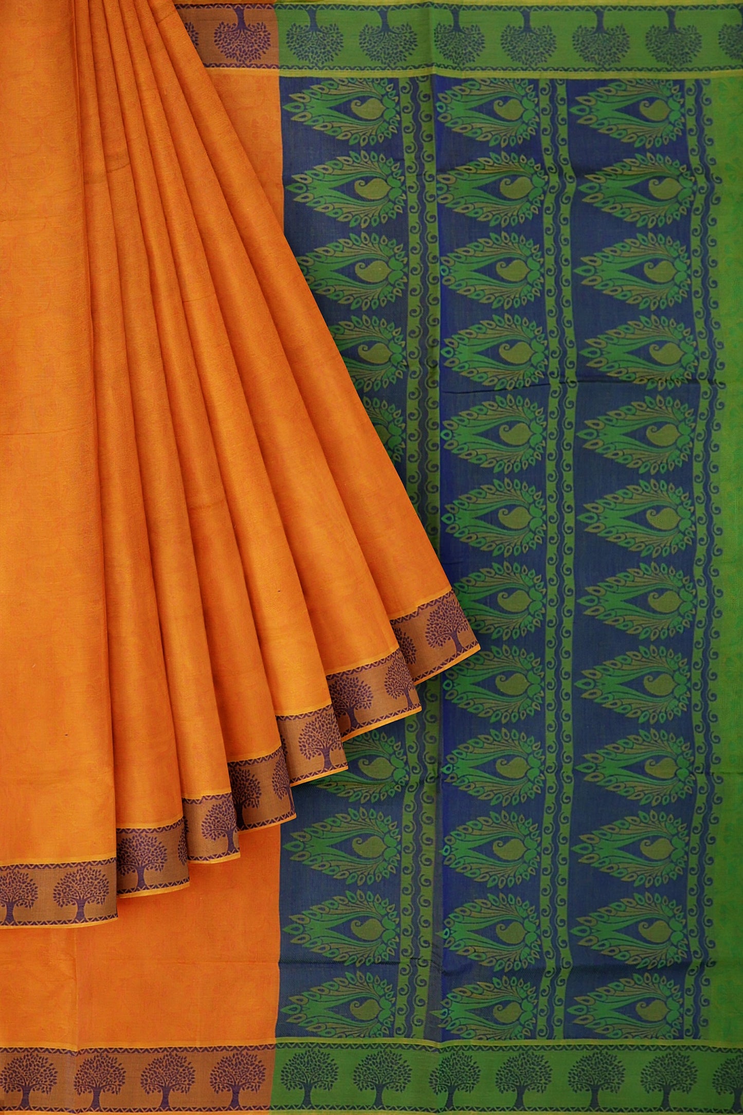 SENSAN Women’s Fancy Coimbatore Cotton Saree with Blouse Piece [SKU:5019]