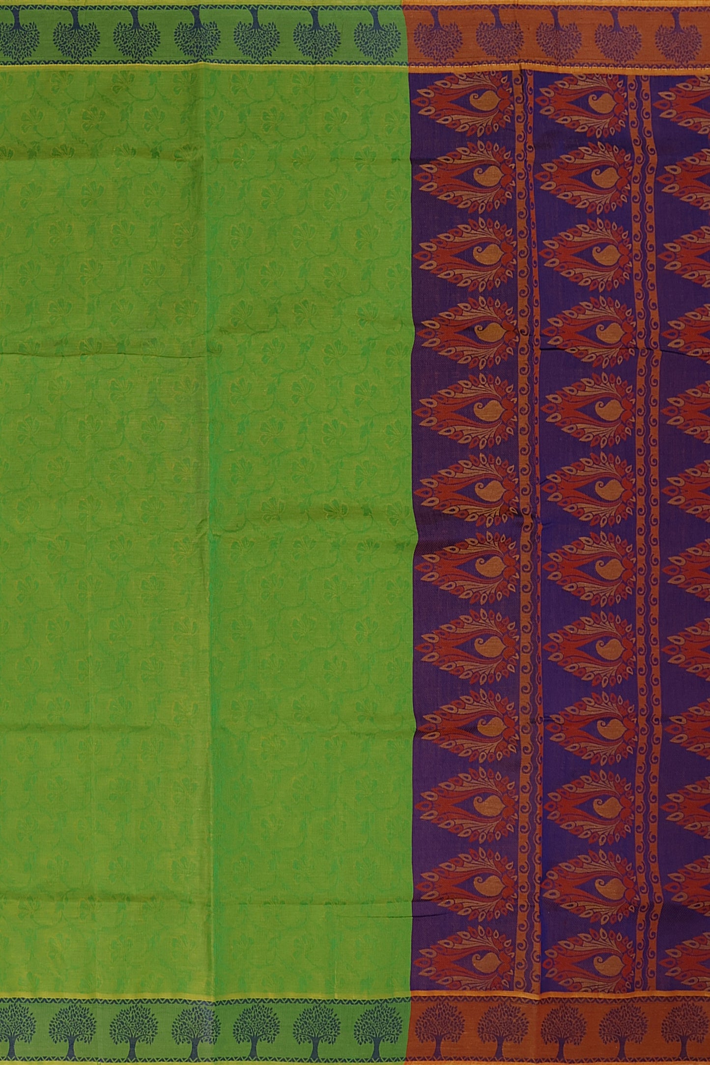 SENSAN Women’s Fancy Coimbatore Cotton Saree with Blouse Piece [SKU:5019]