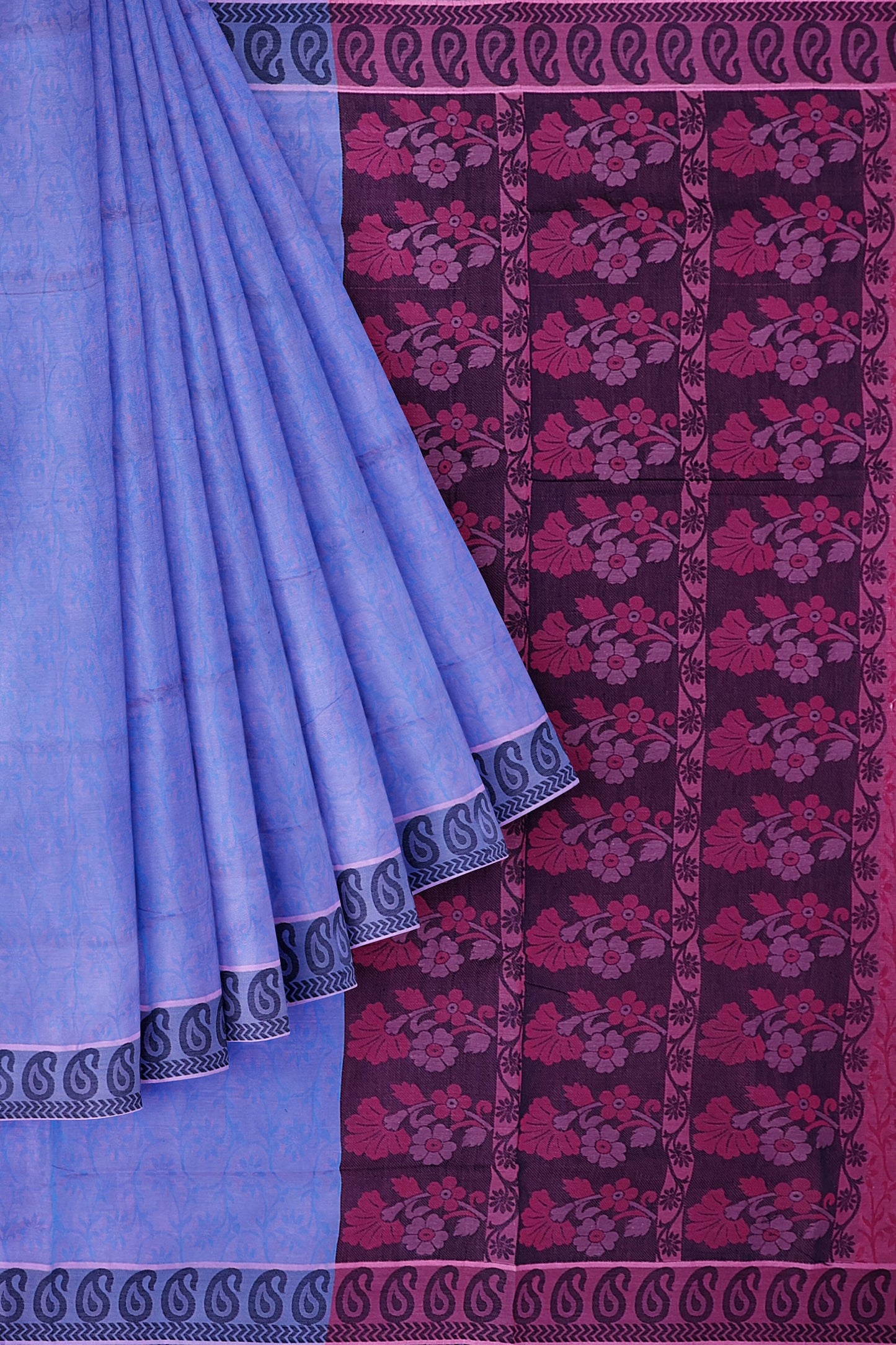 SENSAN Women’s Fancy Coimbatore Cotton Saree with Blouse Piece [SKU:5020]