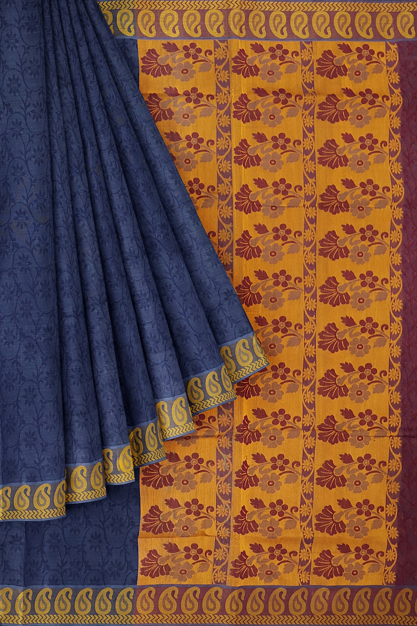 SENSAN Women’s Fancy Coimbatore Cotton Saree with Blouse Piece [SKU:5020]