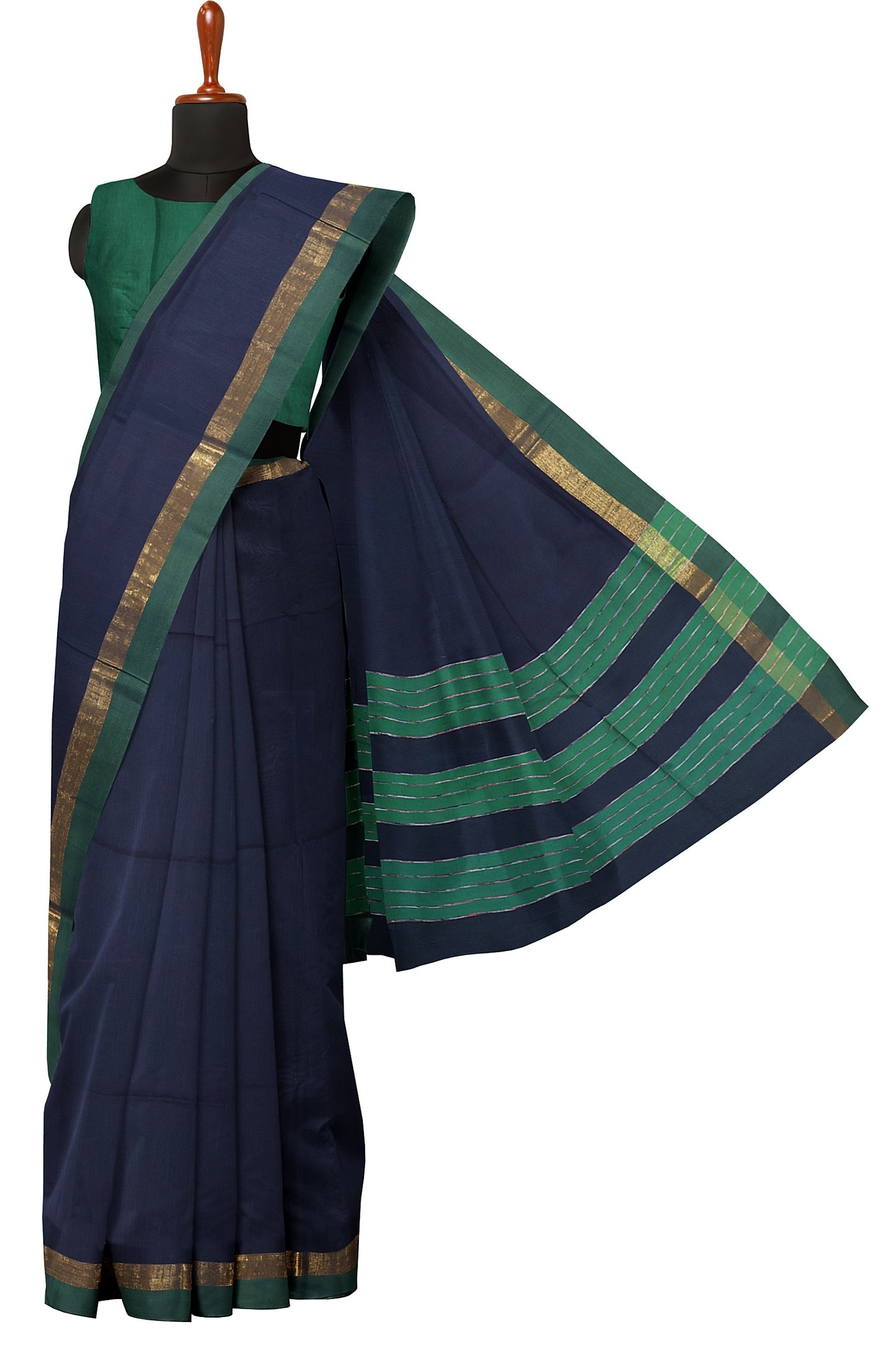 SENSAN Women’s Fancy Coimbatore Cotton Saree with Blouse Piece [SKU:5022]