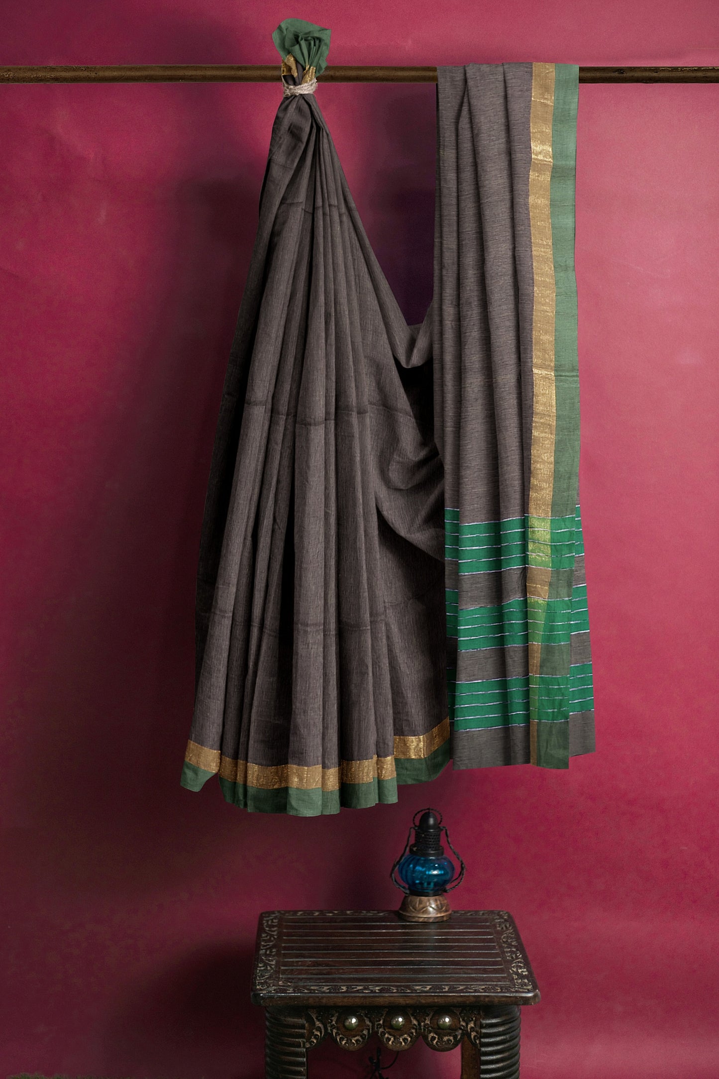 SENSAN Women’s Fancy Coimbatore Cotton Saree with Blouse Piece [SKU:5022]