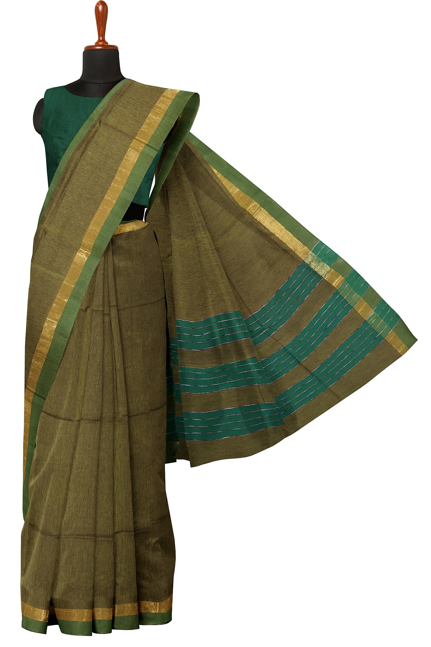 SENSAN Women’s Fancy Coimbatore Cotton Saree with Blouse Piece [SKU:5022]