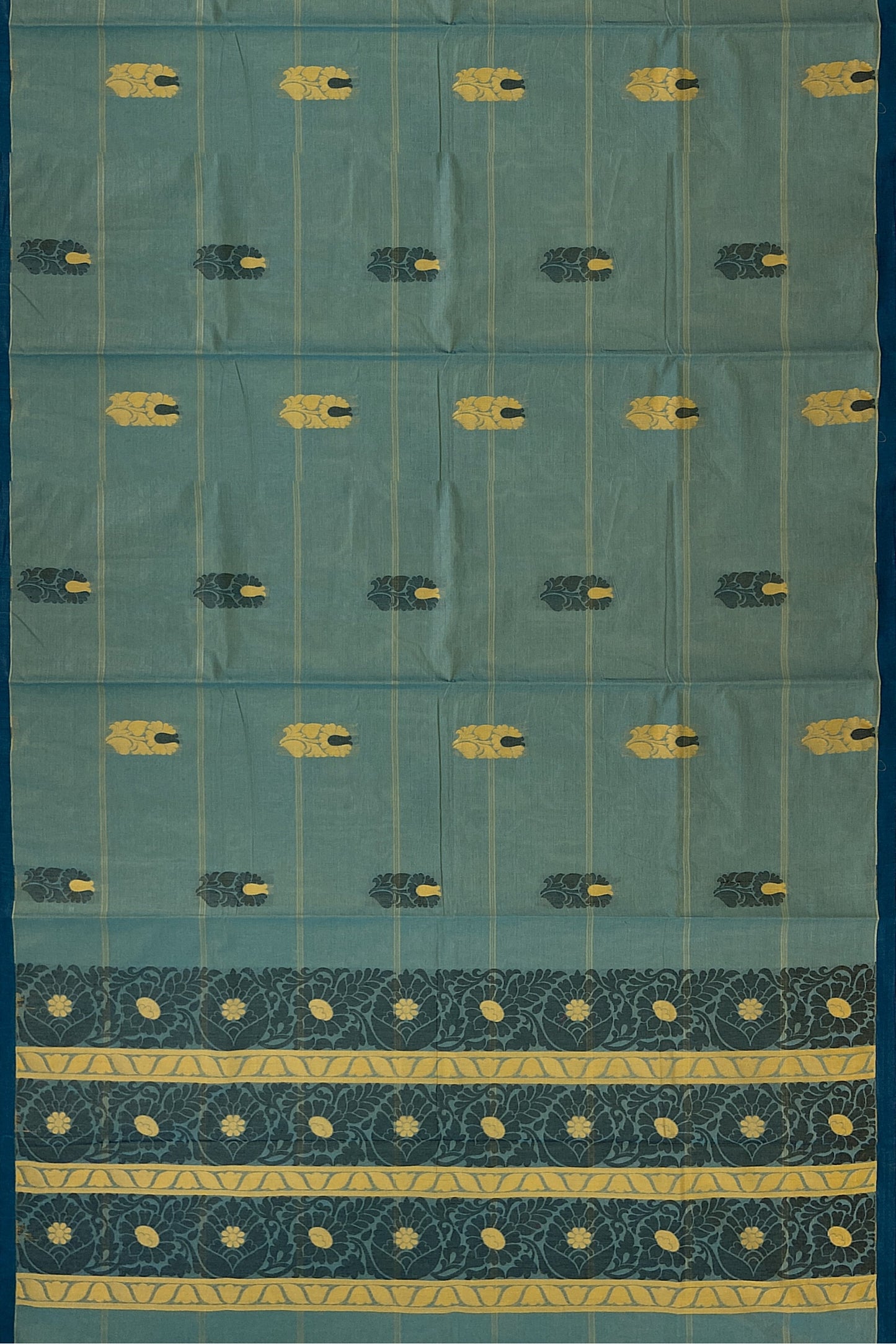 SENSAN Women’s Fancy Coimbatore Cotton Saree with Blouse Piece [SKU:5106]