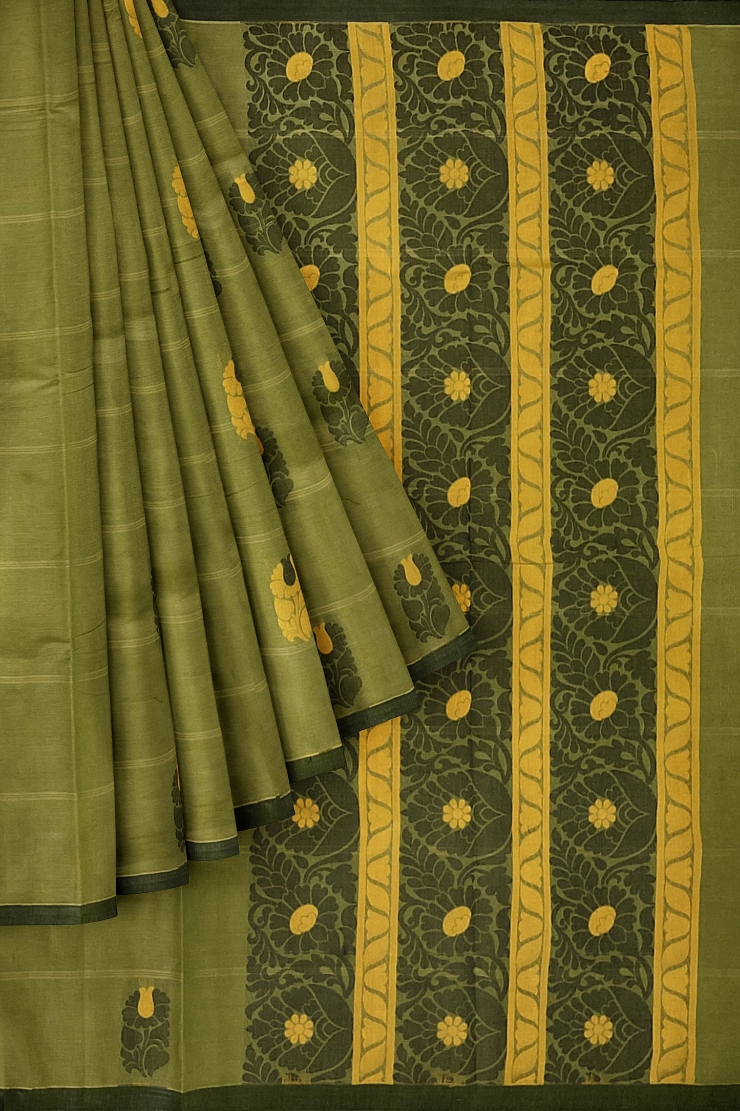 SENSAN Women’s Fancy Coimbatore Cotton Saree with Blouse Piece [SKU:5106]