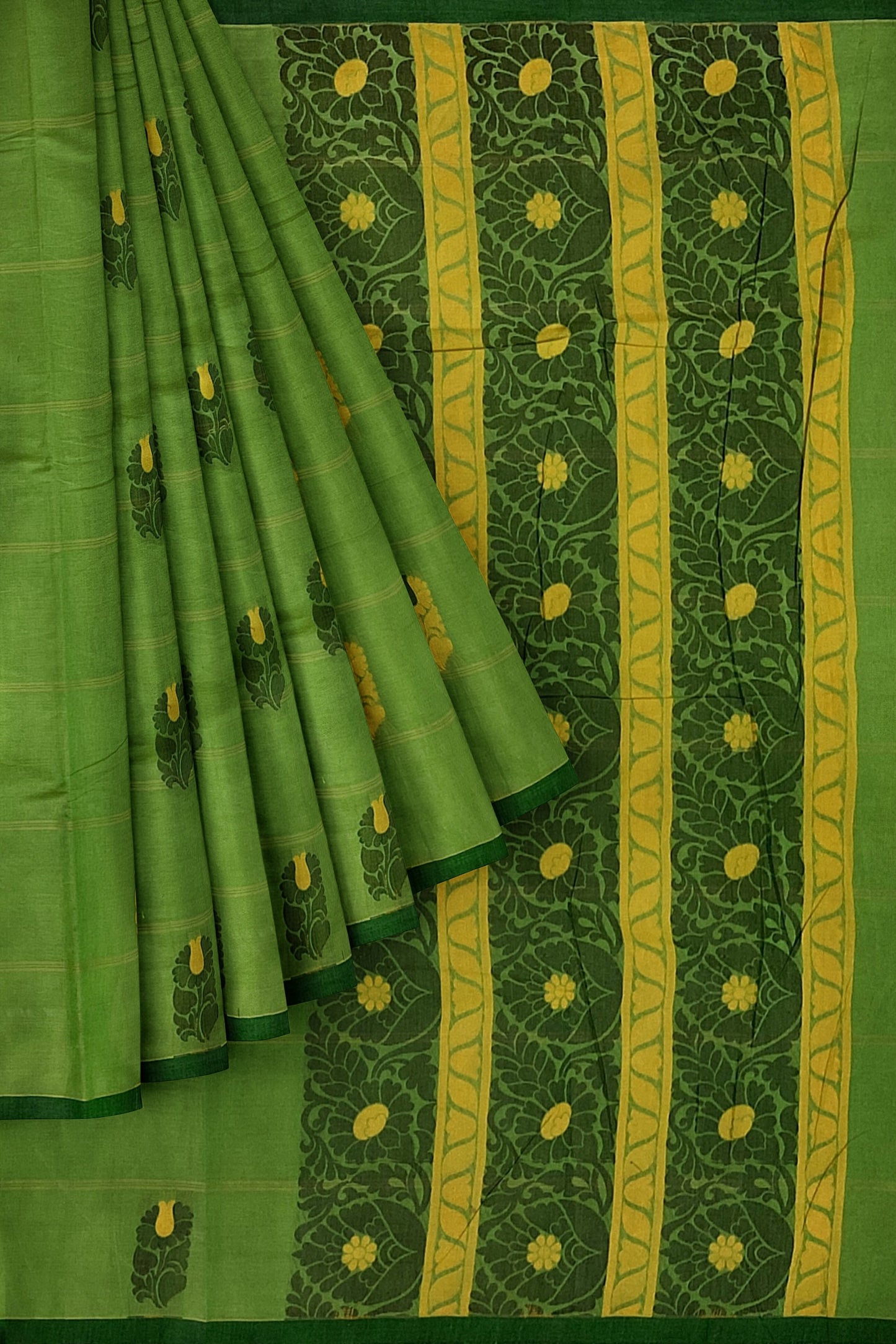 SENSAN Women’s Fancy Coimbatore Cotton Saree with Blouse Piece [SKU:5106]