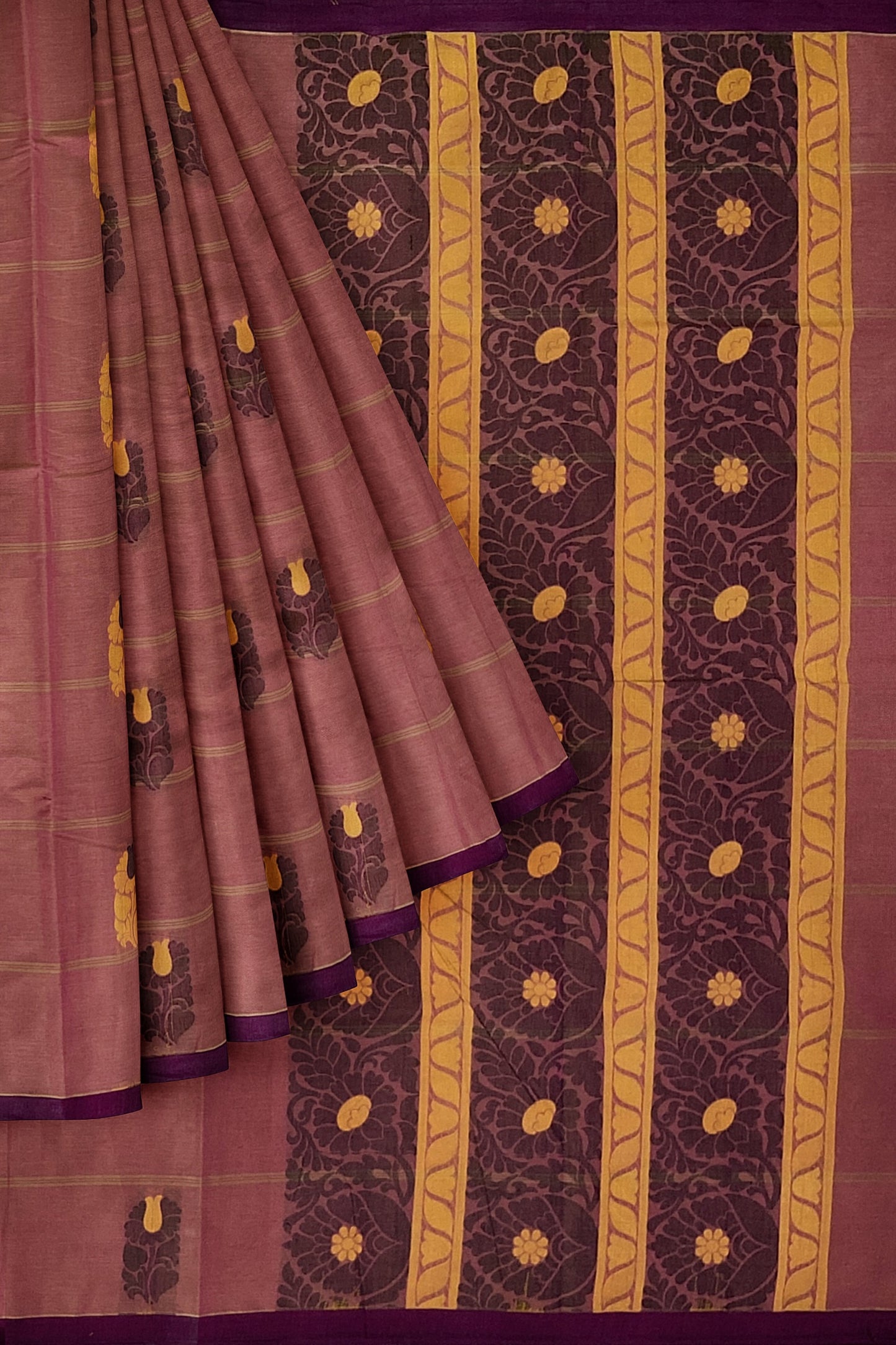 SENSAN Women’s Fancy Coimbatore Cotton Saree with Blouse Piece [SKU:5106]
