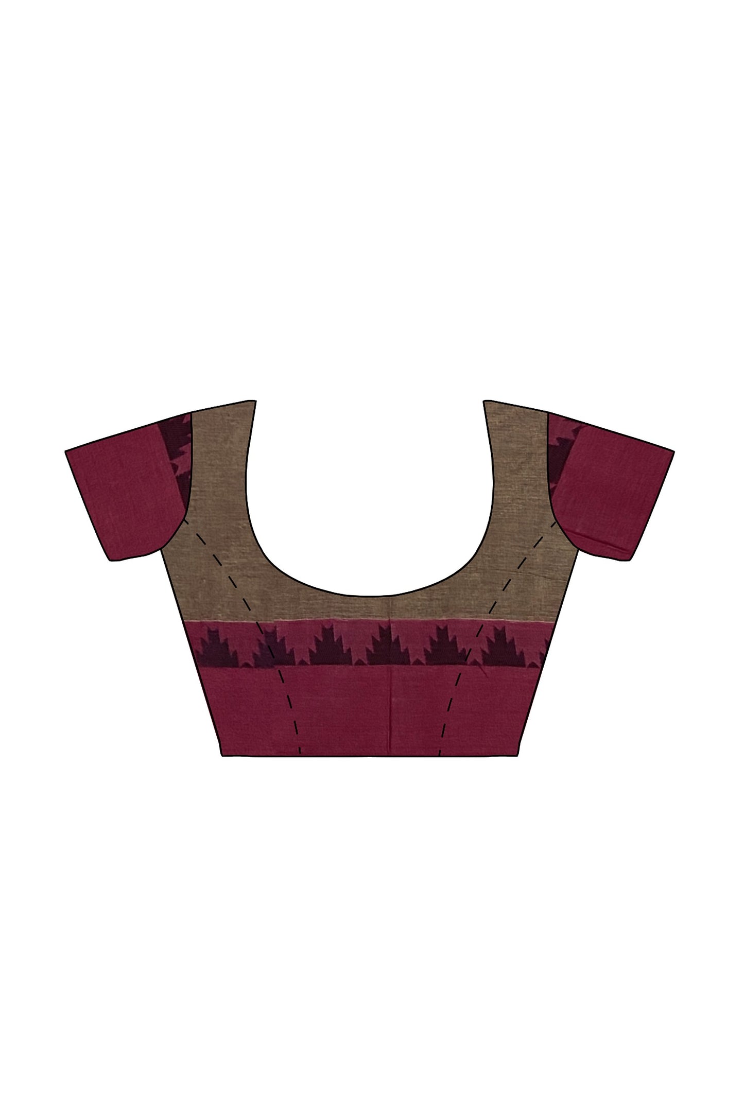 SENSAN Women’s Fancy Coimbatore Cotton Saree with Blouse Piece [SKU:5107]