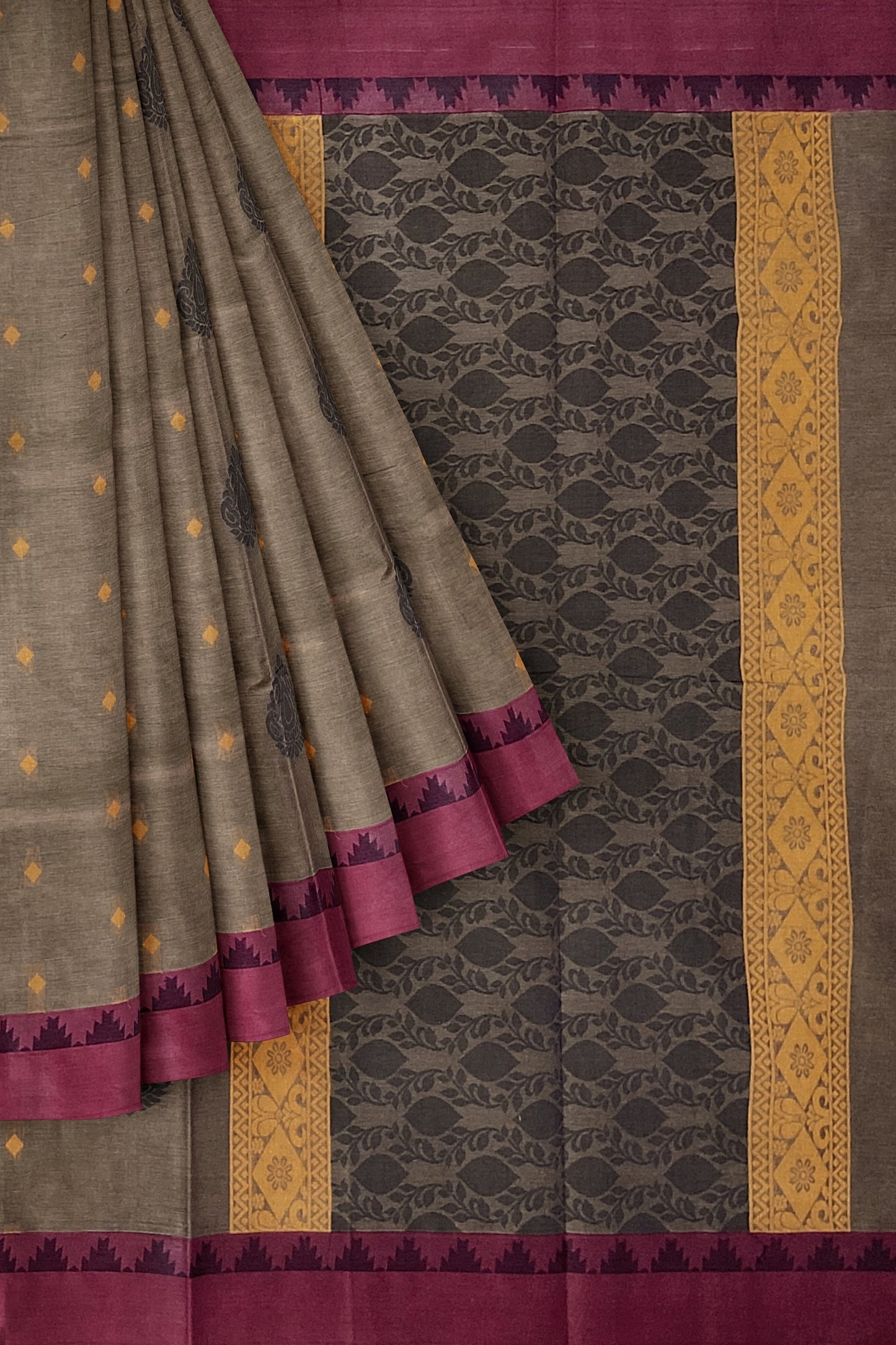SENSAN Women’s Fancy Coimbatore Cotton Saree with Blouse Piece [SKU:5107]