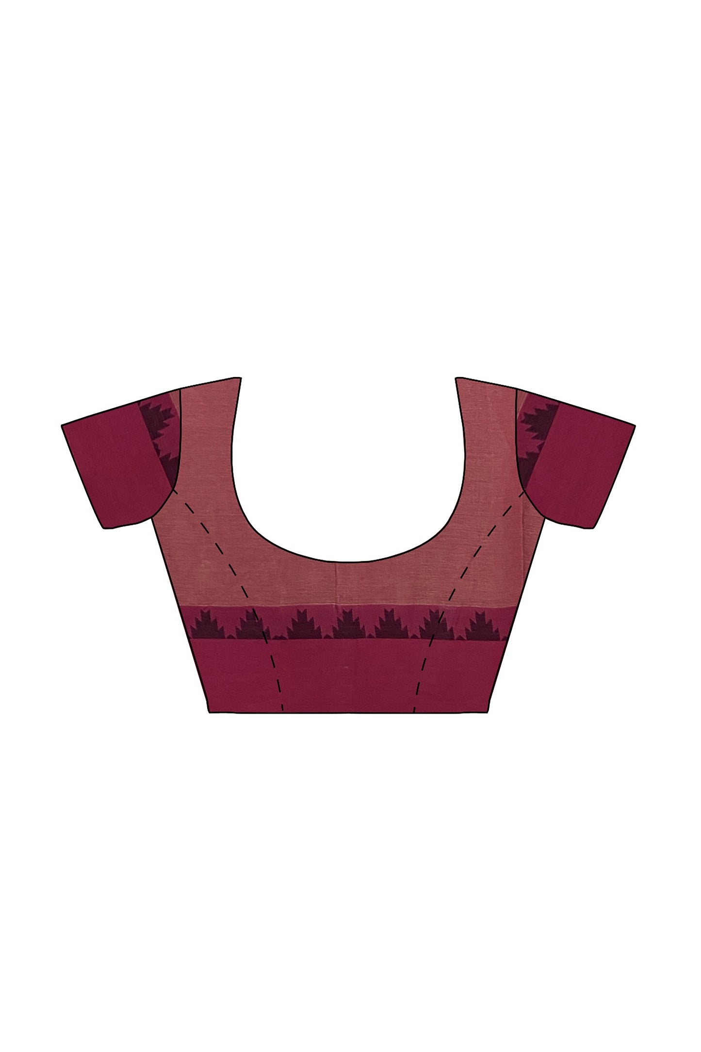 SENSAN Women’s Fancy Coimbatore Cotton Saree with Blouse Piece [SKU:5107]