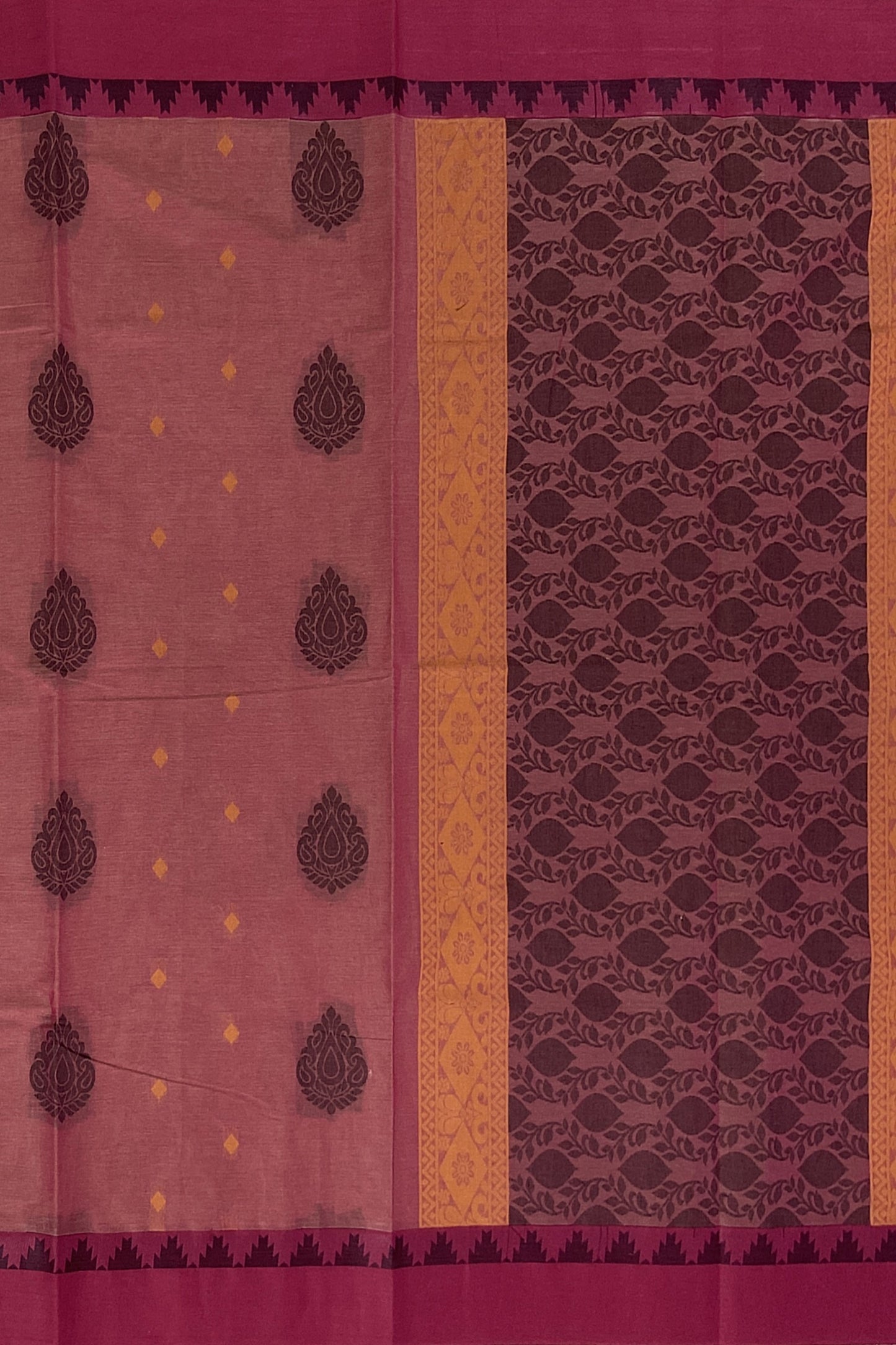 SENSAN Women’s Fancy Coimbatore Cotton Saree with Blouse Piece [SKU:5107]