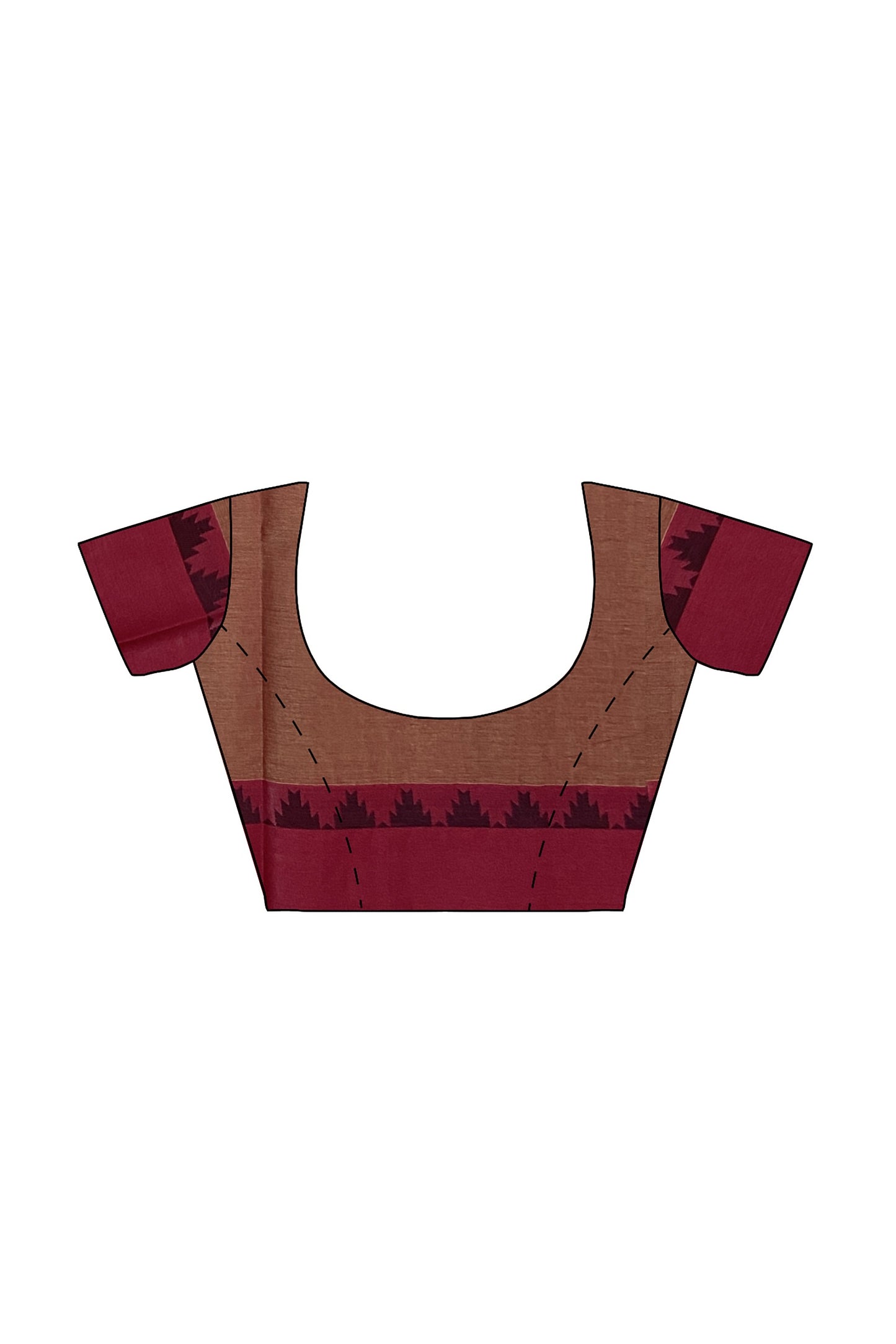 SENSAN Women’s Fancy Coimbatore Cotton Saree with Blouse Piece [SKU:5107]