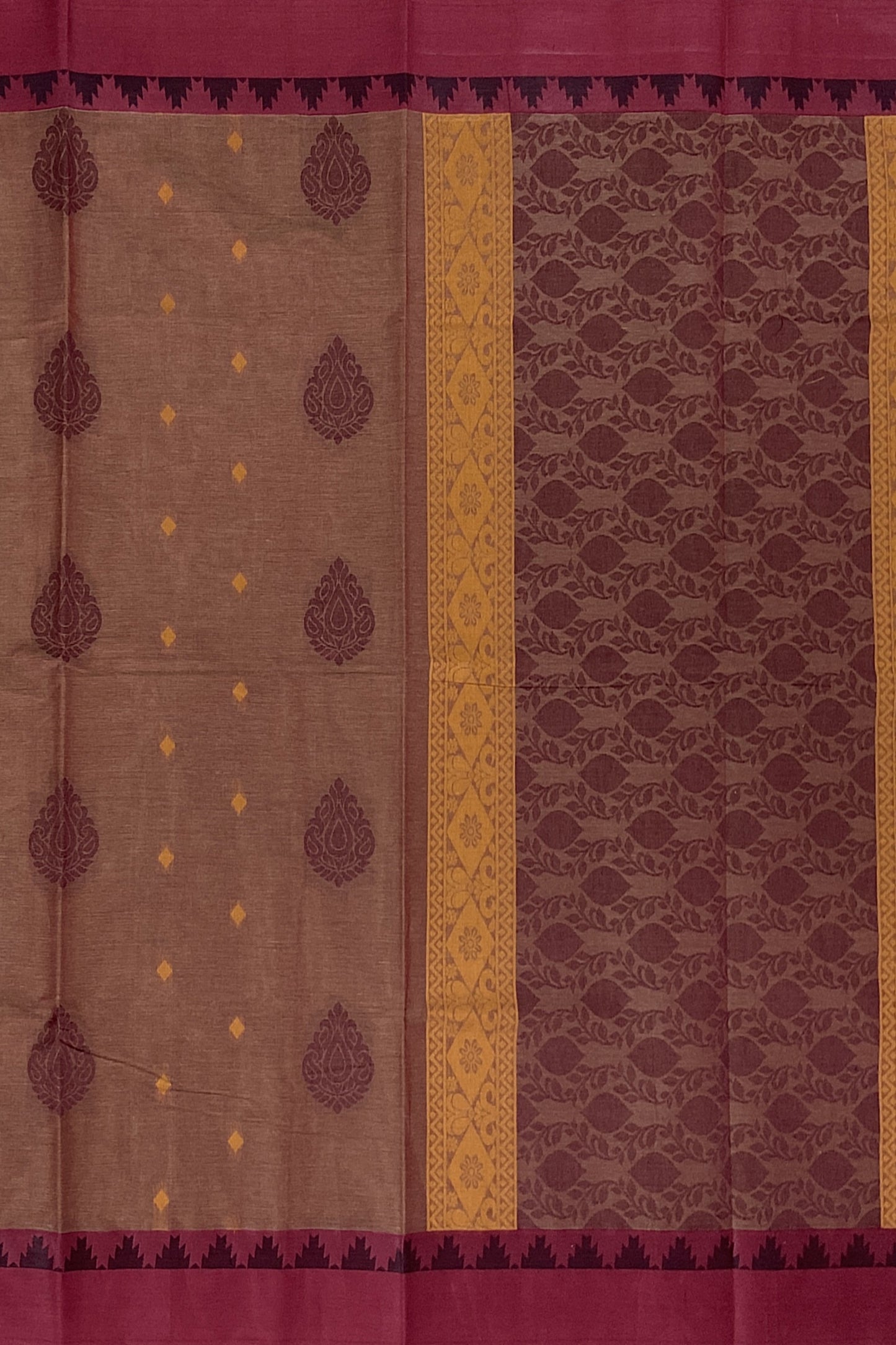 SENSAN Women’s Fancy Coimbatore Cotton Saree with Blouse Piece [SKU:5107]