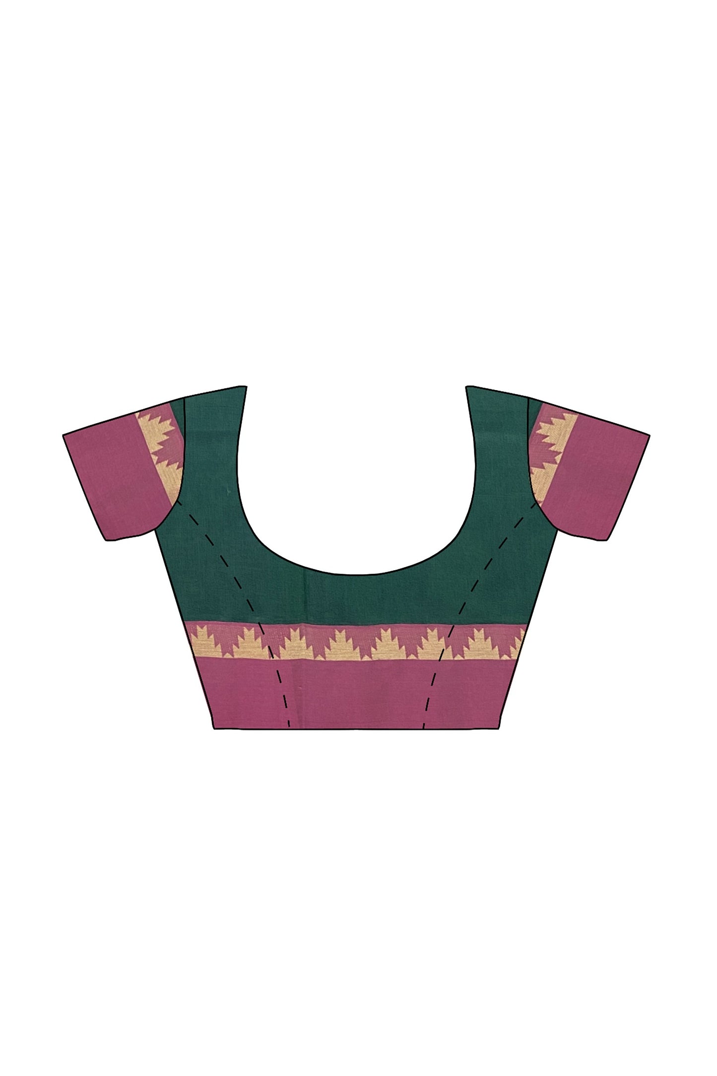 SENSAN Women’s Fancy Coimbatore Cotton Saree with Blouse Piece [SKU:5107]